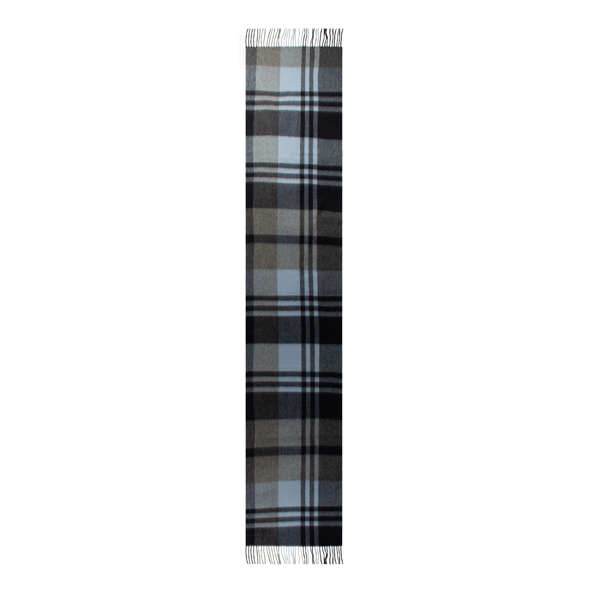 Heritage Extra-Large Check Cashmere Scarf with Tassels and Gift Box - Image 2