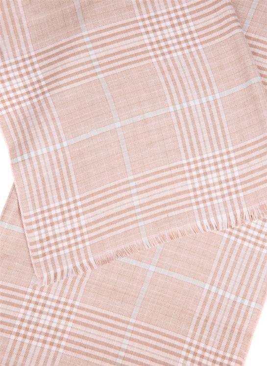 Women's Plaid Check Knitted Scarf - Image 3