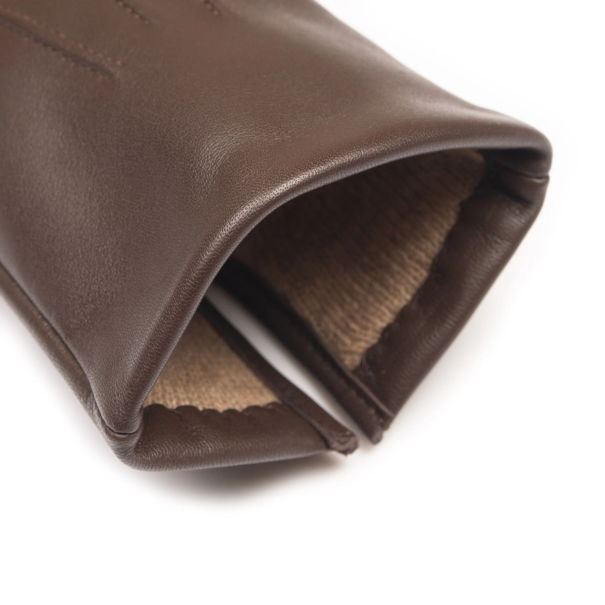 Men’s Touchscreen Three-Point Cashmere-Lined Leather Gloves - Image 23