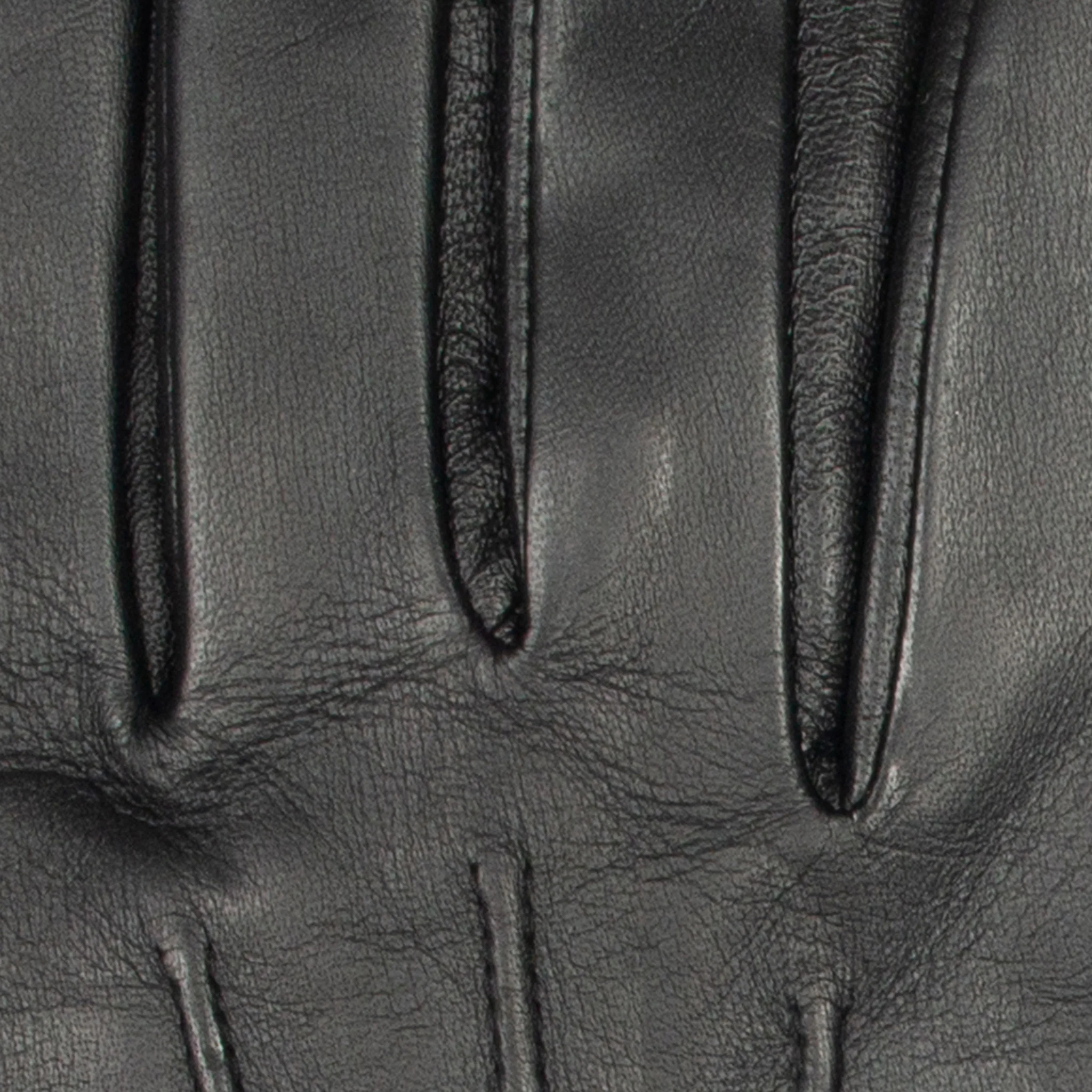 Men’s Touchscreen Three-Point Cashmere-Lined Leather Gloves - Image 9