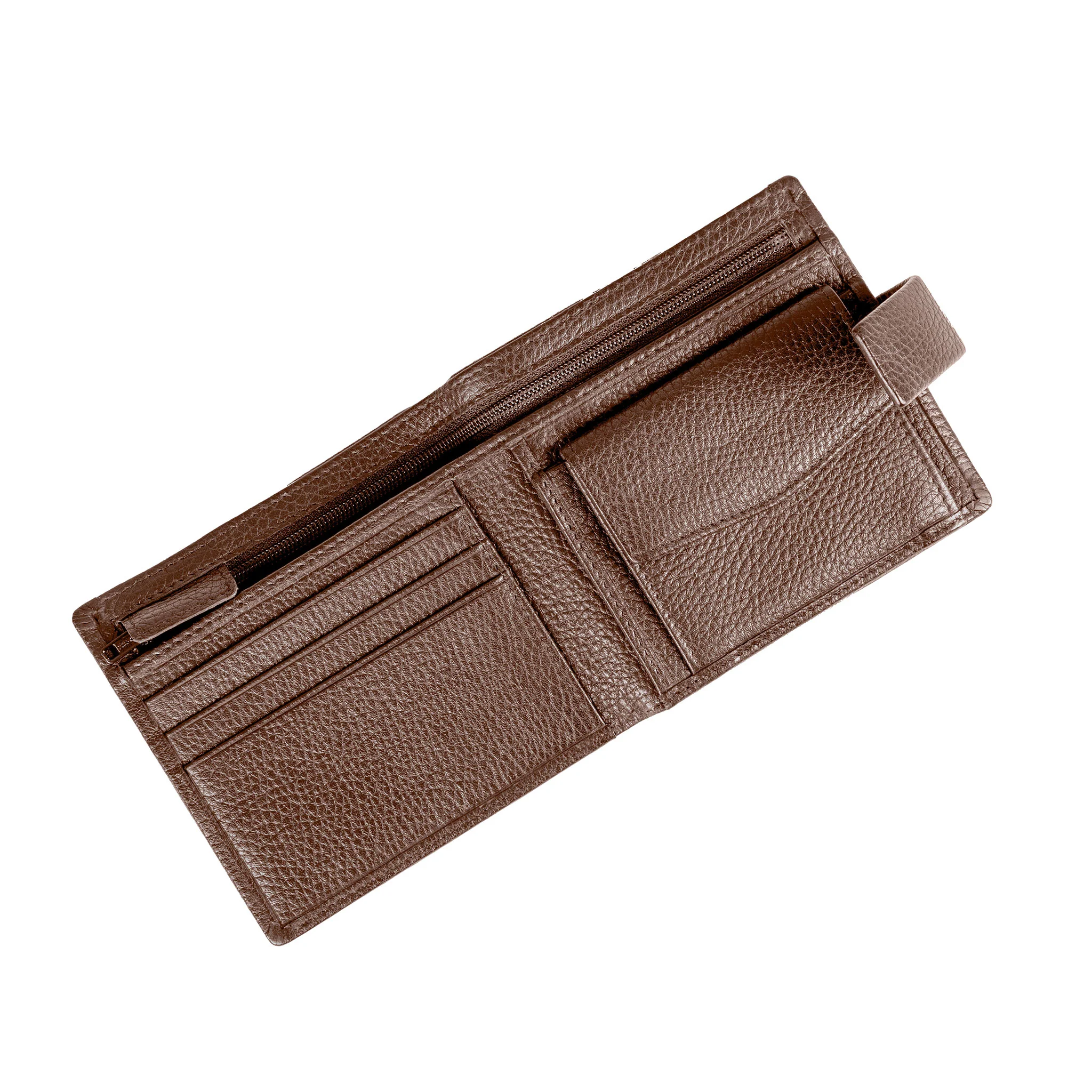 Men’s Pebble Grain Leather Bifold Wallet with RFID Blocking and Coin Purse - Image 10