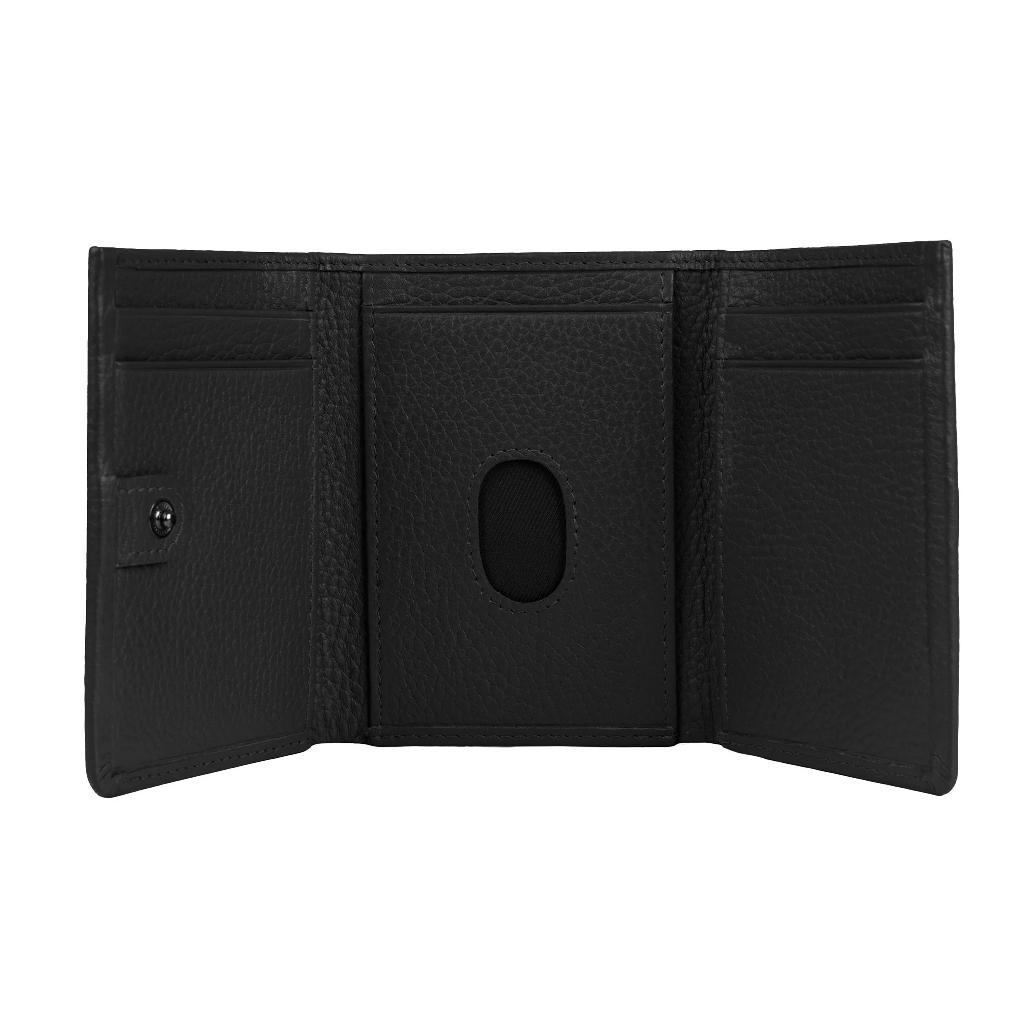 Men’s Pebble Grain Leather Trifold Wallet with RFID Blocking - Image 2