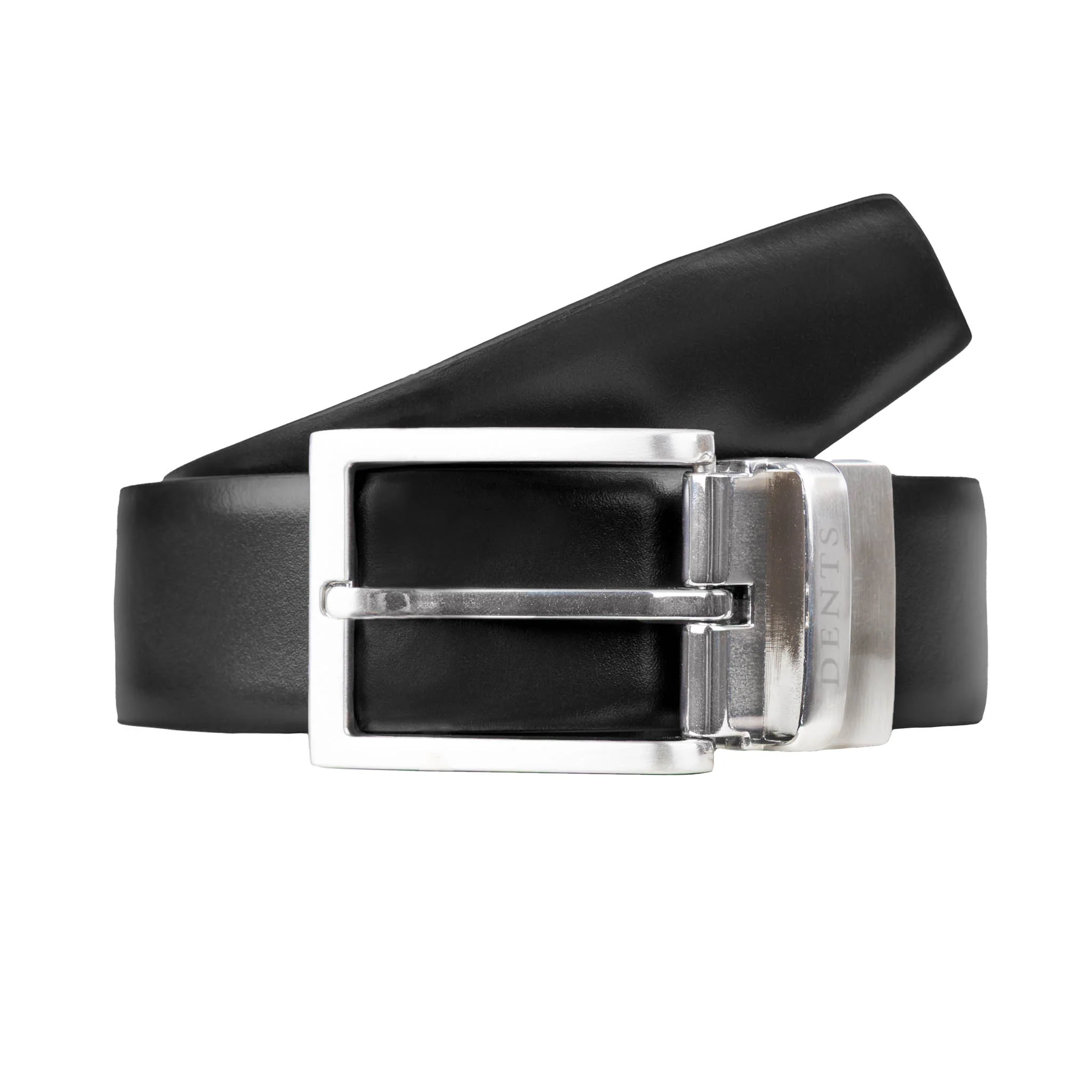 Men’s Heritage Reversible Full-Grain Leather Belt with Satin Nickel Buckle - Image 9