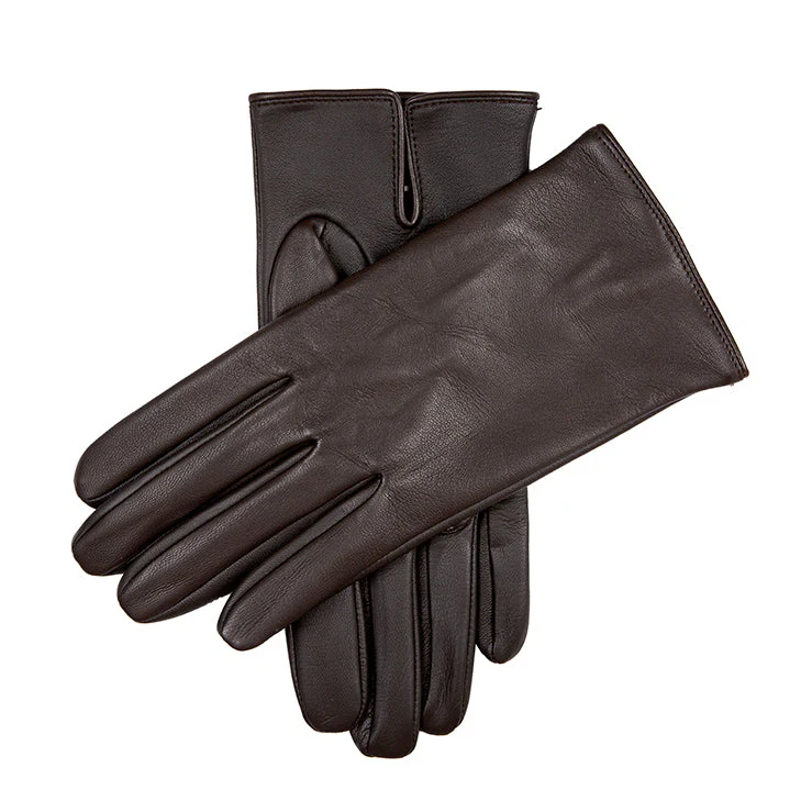 Men’s Heritage Touchscreen Silk-Lined Leather Gloves - Image 2