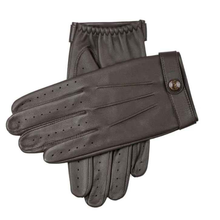 Men’s Heritage Touchscreen Three-Point Leather Driving Gloves - Image 5
