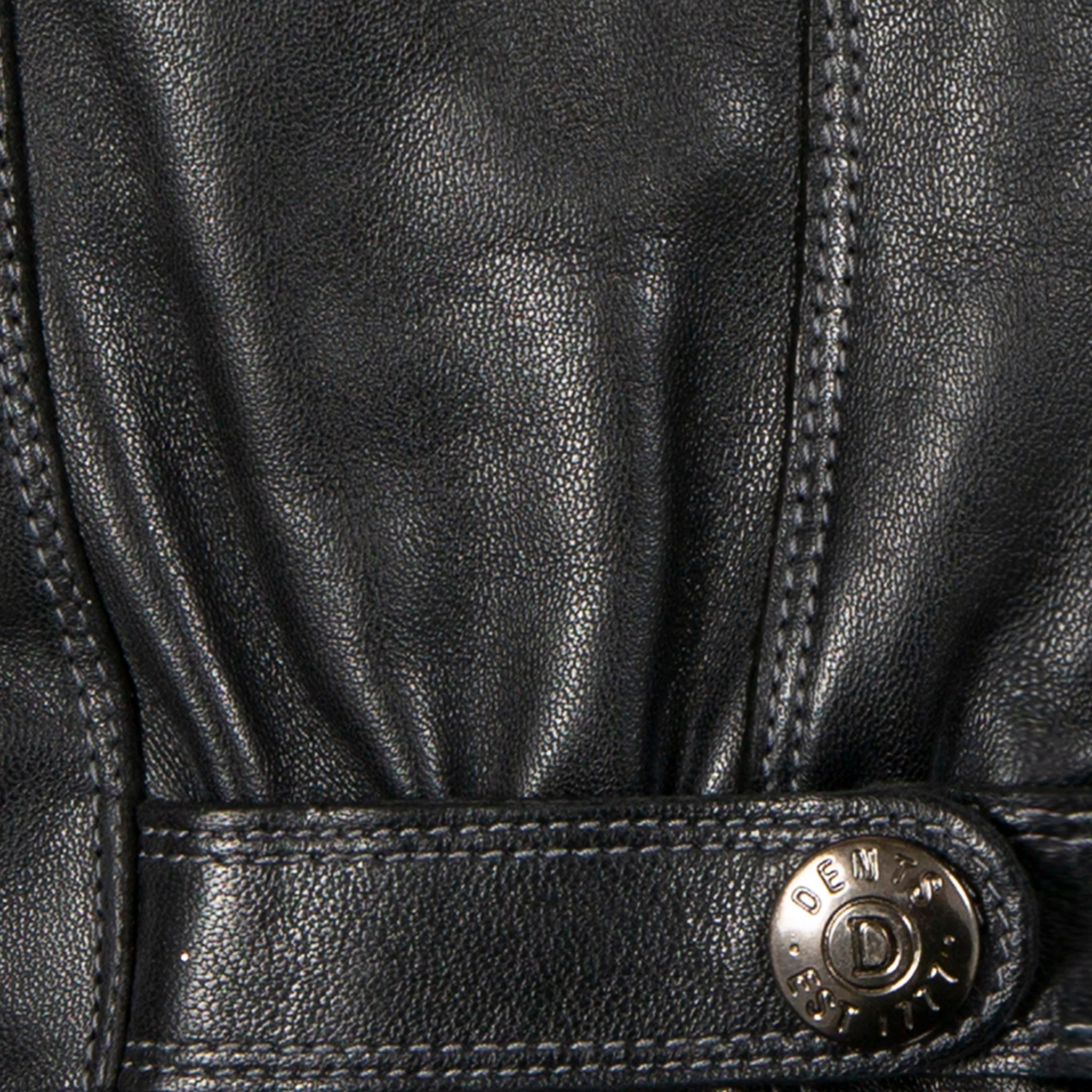 Men’s Touchscreen Lined Leather Gloves with Contrast Stitching - Image 10