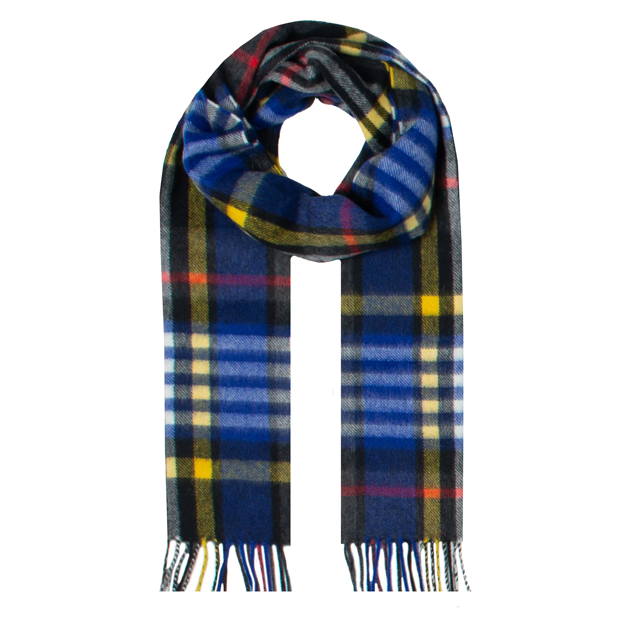 Heritage Bold Check Cashmere Scarf with Tassels and Gift Box - Image 16