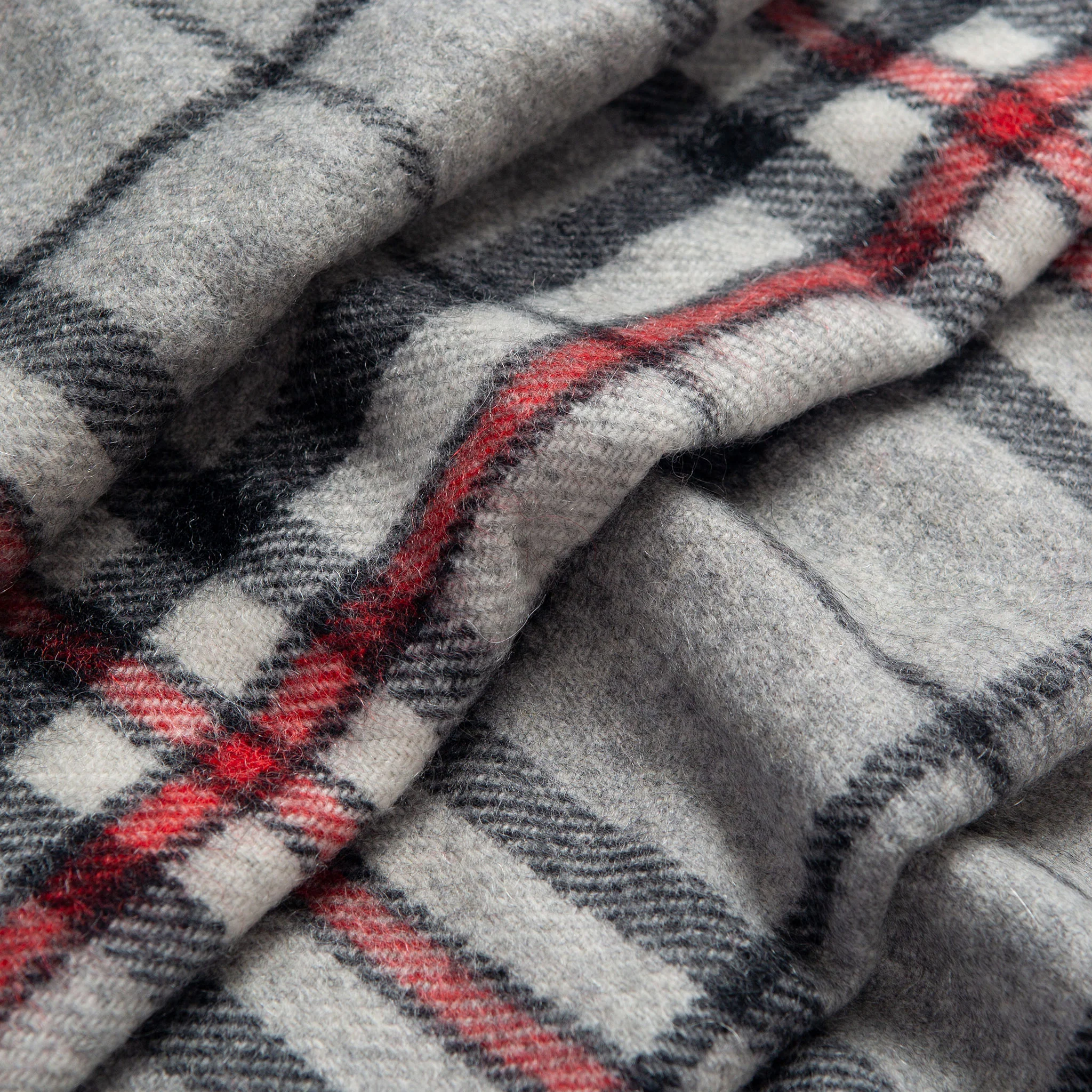 Heritage Bold Check Cashmere Scarf with Tassels and Gift Box - Image 5