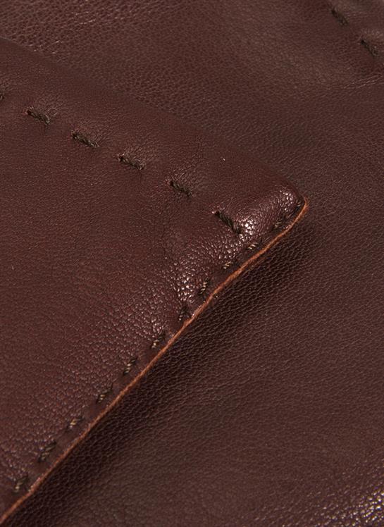 Men's Handsewn Three-Point Cashmere-Lined Leather Gloves - Image 7