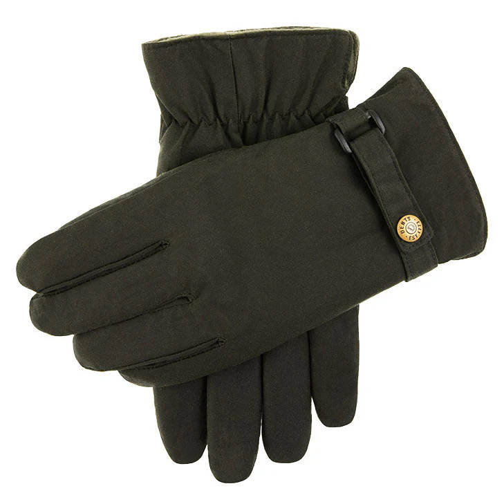 Men's Fleece-Lined Waxed Cotton Gloves - Image 6