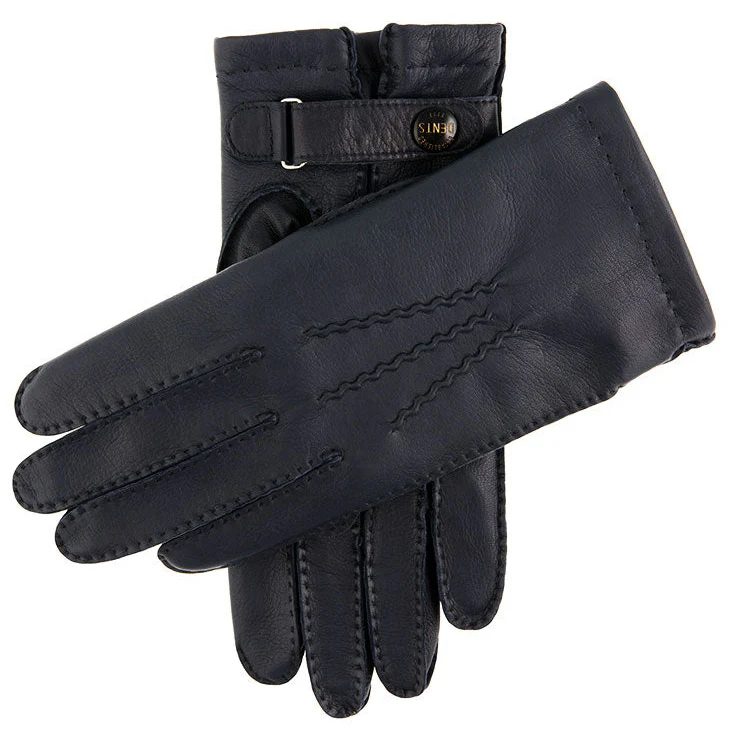 Men's Heritage Handsewn Three-Point Cashmere-Lined Leather Gloves - Image 2