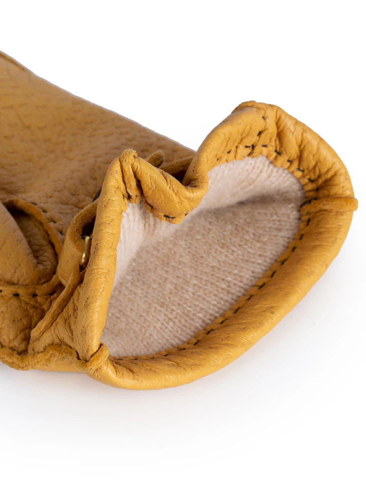 Men's Heritage Handsewn Three-Point Cashmere-Lined Peccary Leather Gloves - Image 6
