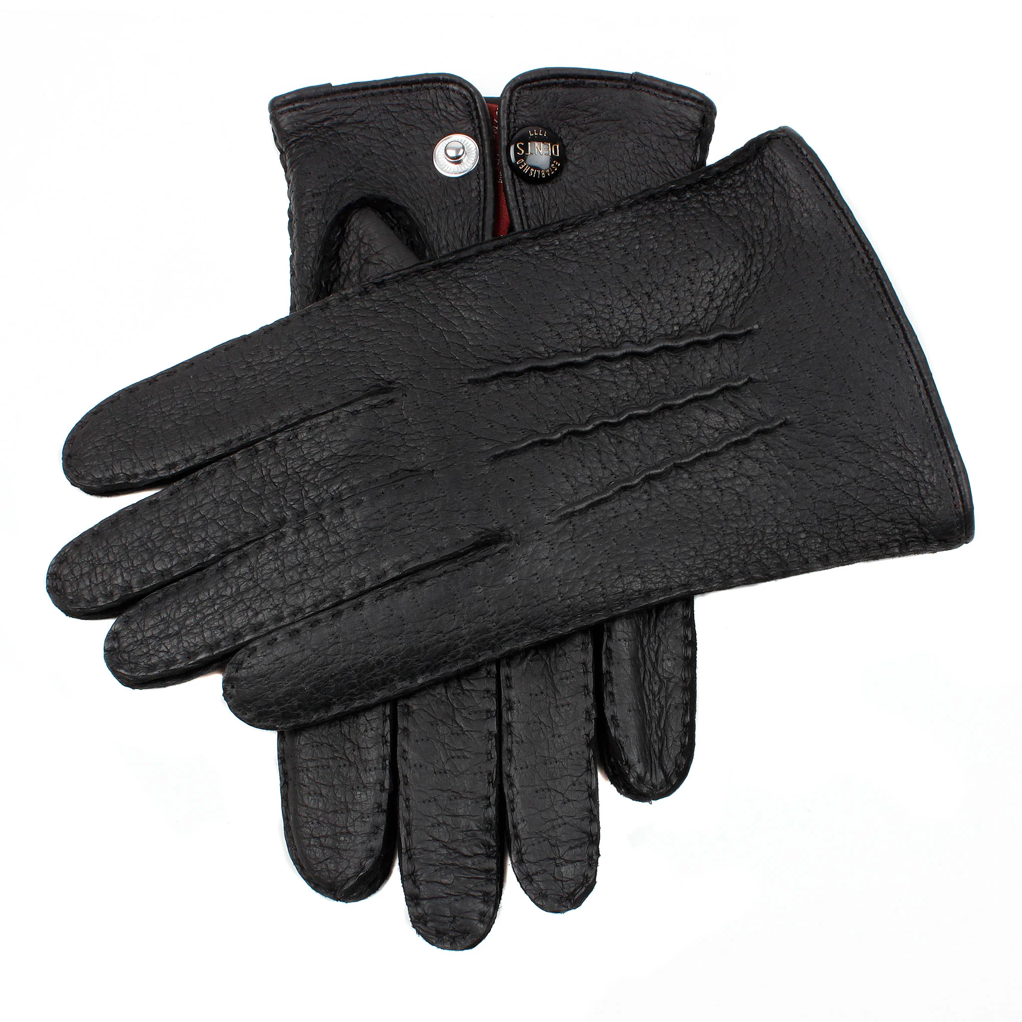 Men's Heritage Handsewn Three-Point Peccary Leather Gloves - Image 3