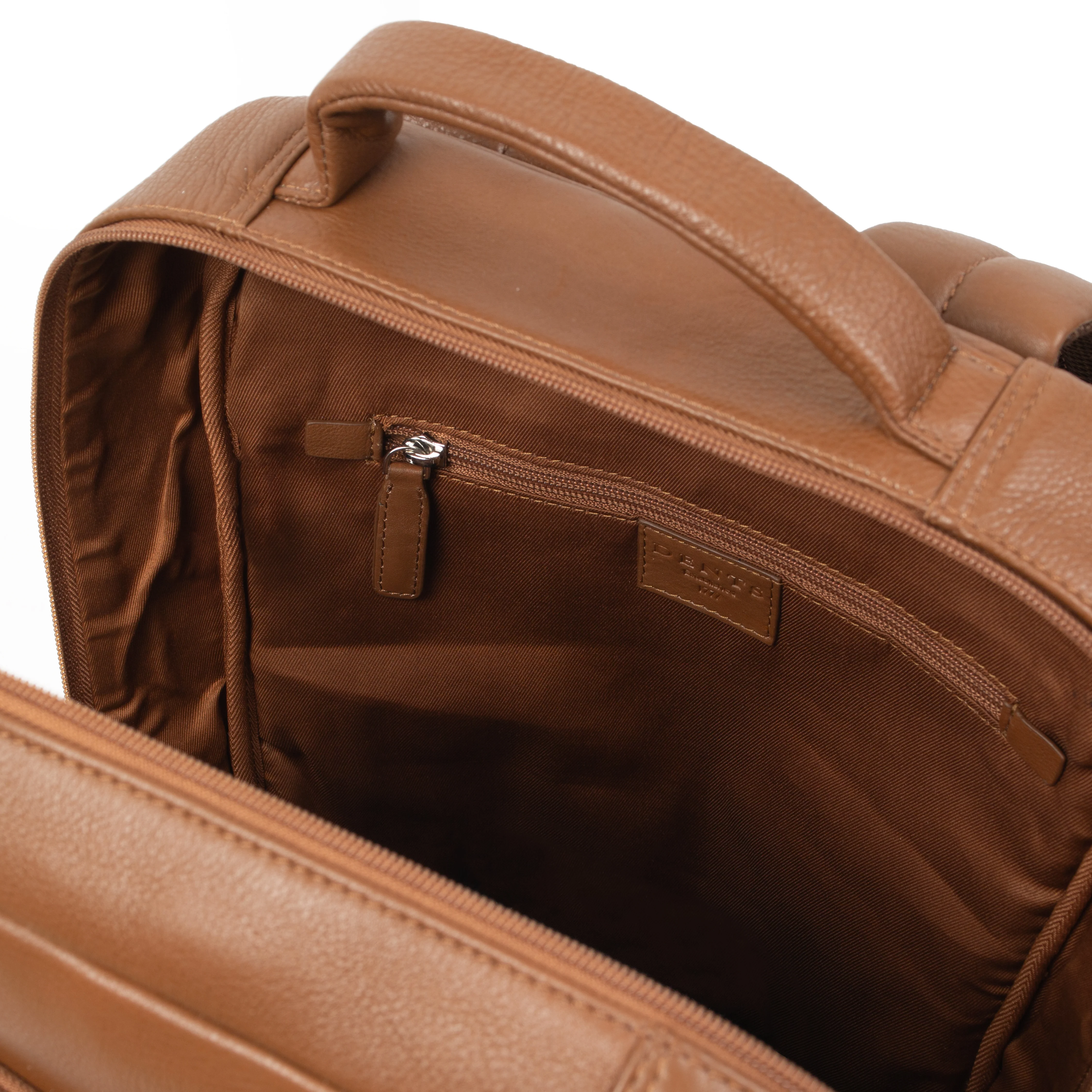 Men's Pebble Grain Leather Backpack - Image 7