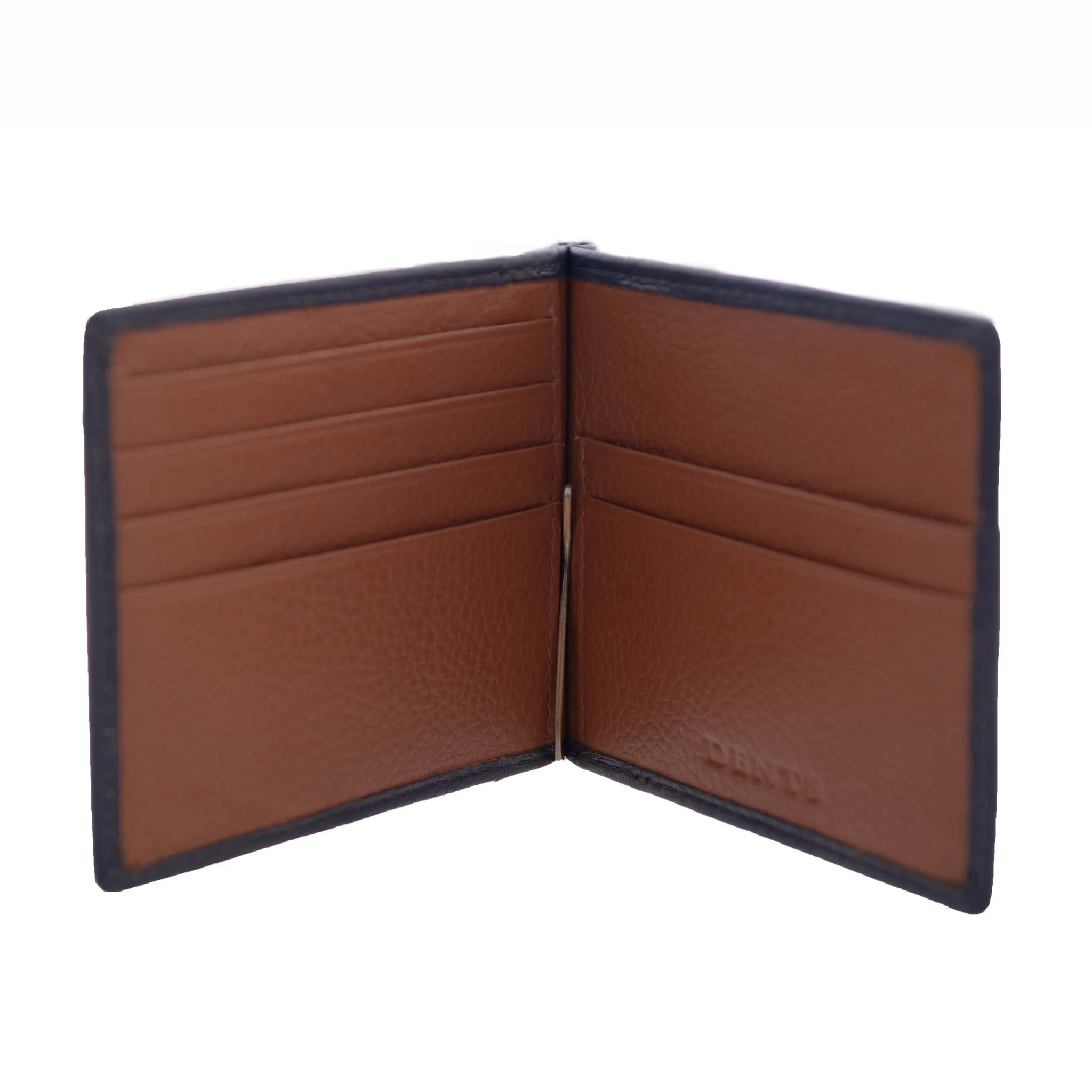 Men's Pebble Grain Leather Bifold Wallet with Money Clip and RFID Blocking - Image 2