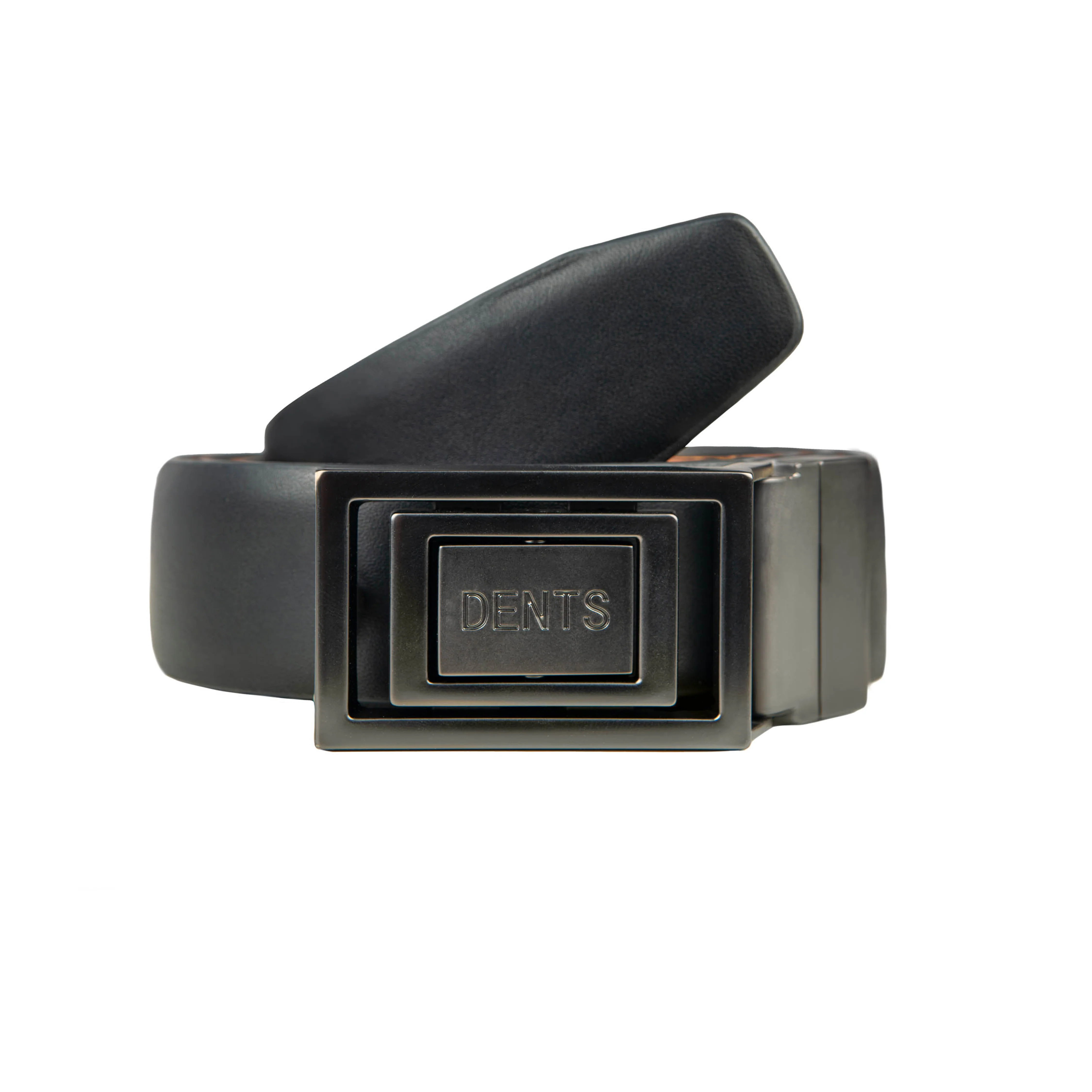 Men's Reversible Leather Belt with Push-Pin Gunmetal Buckle - Image 18