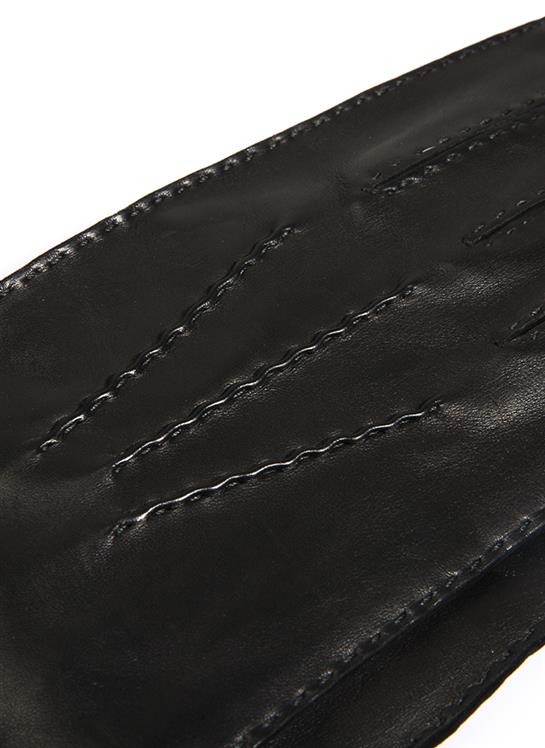 Men's Handsewn Three-Point Silk-Lined Leather Gloves - Image 2