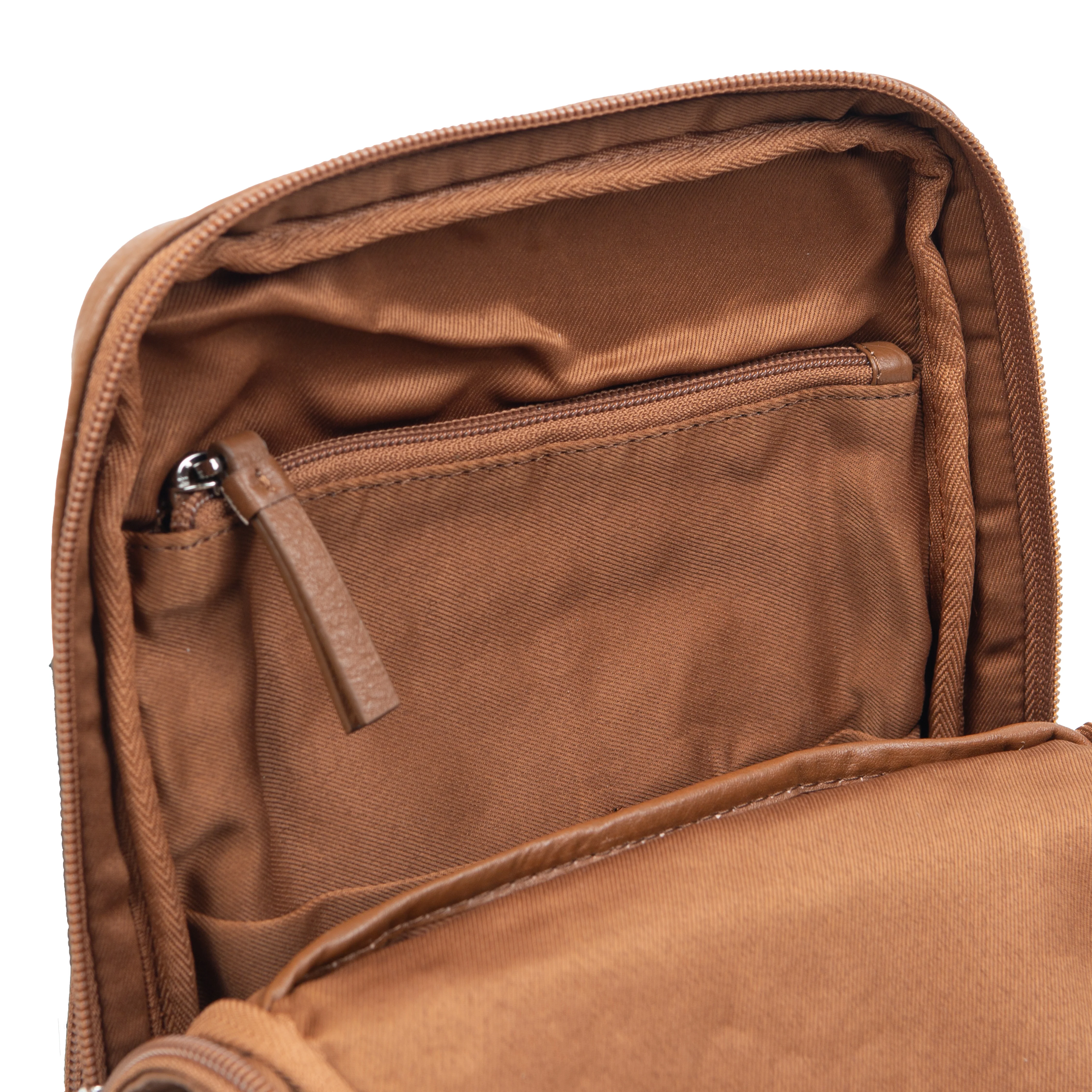 Men's Small Pebble Grain Leather Backpack - Image 8