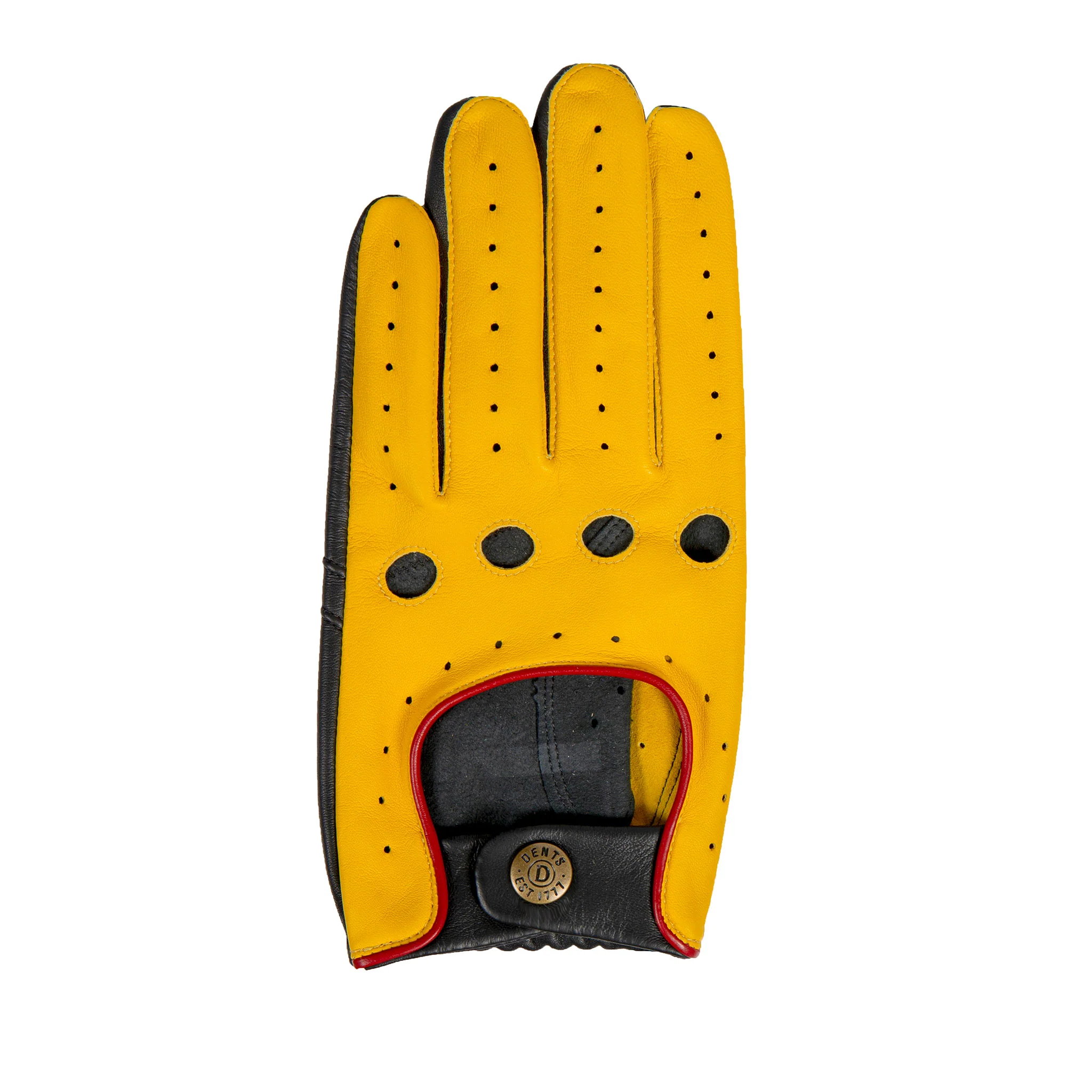 Men’s Touchscreen Three-Colour Leather Driving Gloves - Image 16