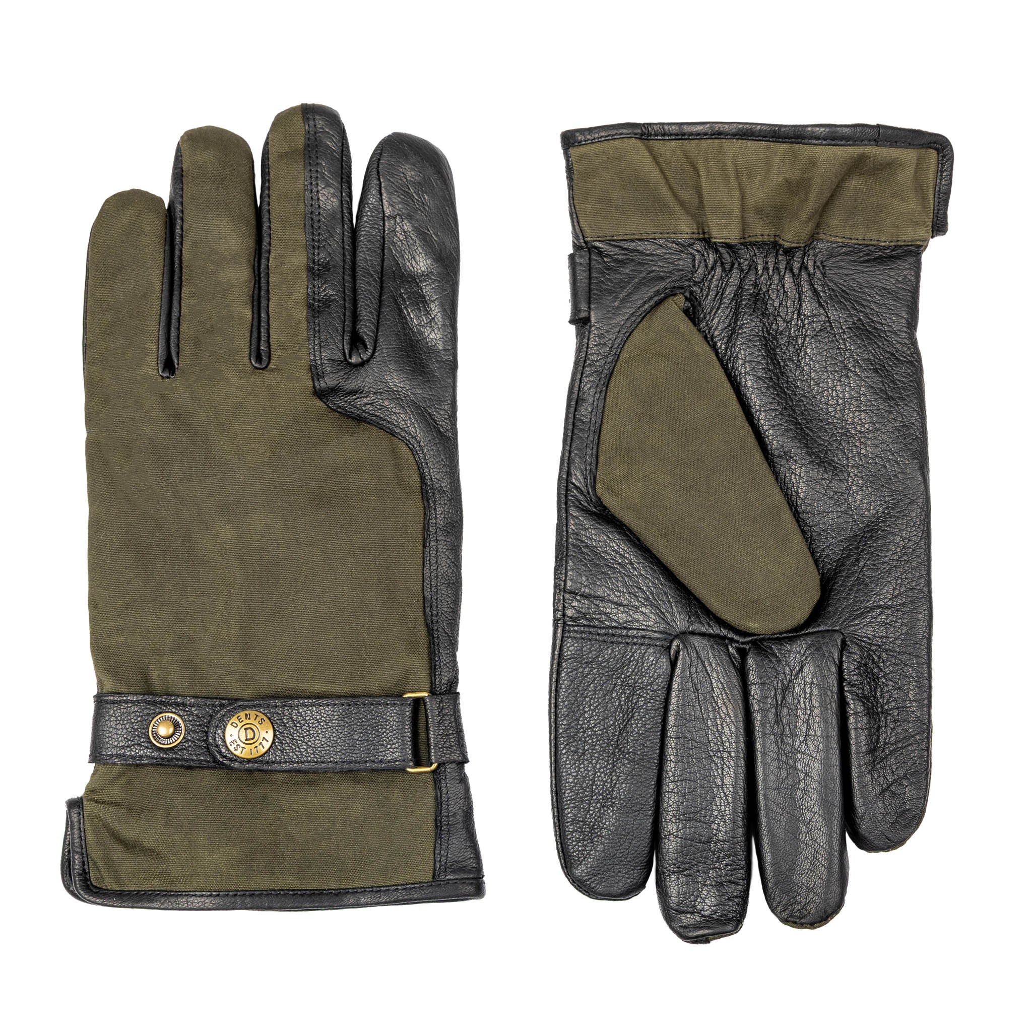 Men's Water-Resistant Thinsulate-Lined Imitation Deerskin Leather Gloves with Waxed Cotton - Image 15