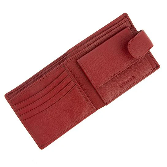 Men's Pebble Grain Leather Bifold Wallet with RFID Blocking and Coin Purse - Image 2