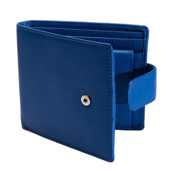 Men's Pebble Grain Leather Bifold Wallet with RFID Blocking and Coin Purse - Image 5