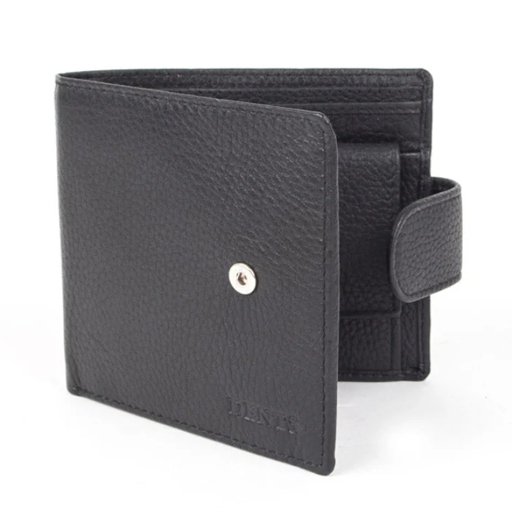 Men's Pebble Grain Leather Bifold Wallet with RFID Blocking and Coin Purse - Image 7