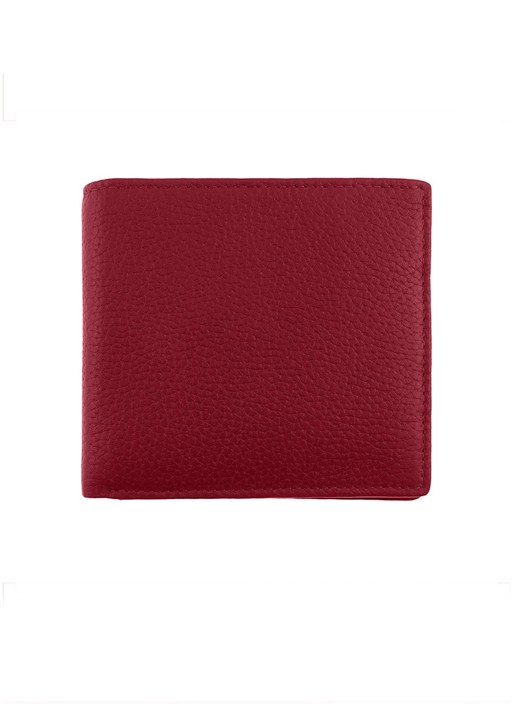 Men's Slim Pebble Grain Leather Bifold Wallet with RFID Blocking - Image 3