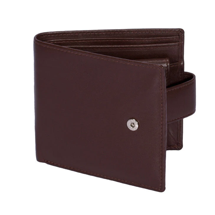 Men's Smooth Nappa Leather Bifold Wallet with RFID Blocking and Coin Purse - Image 5