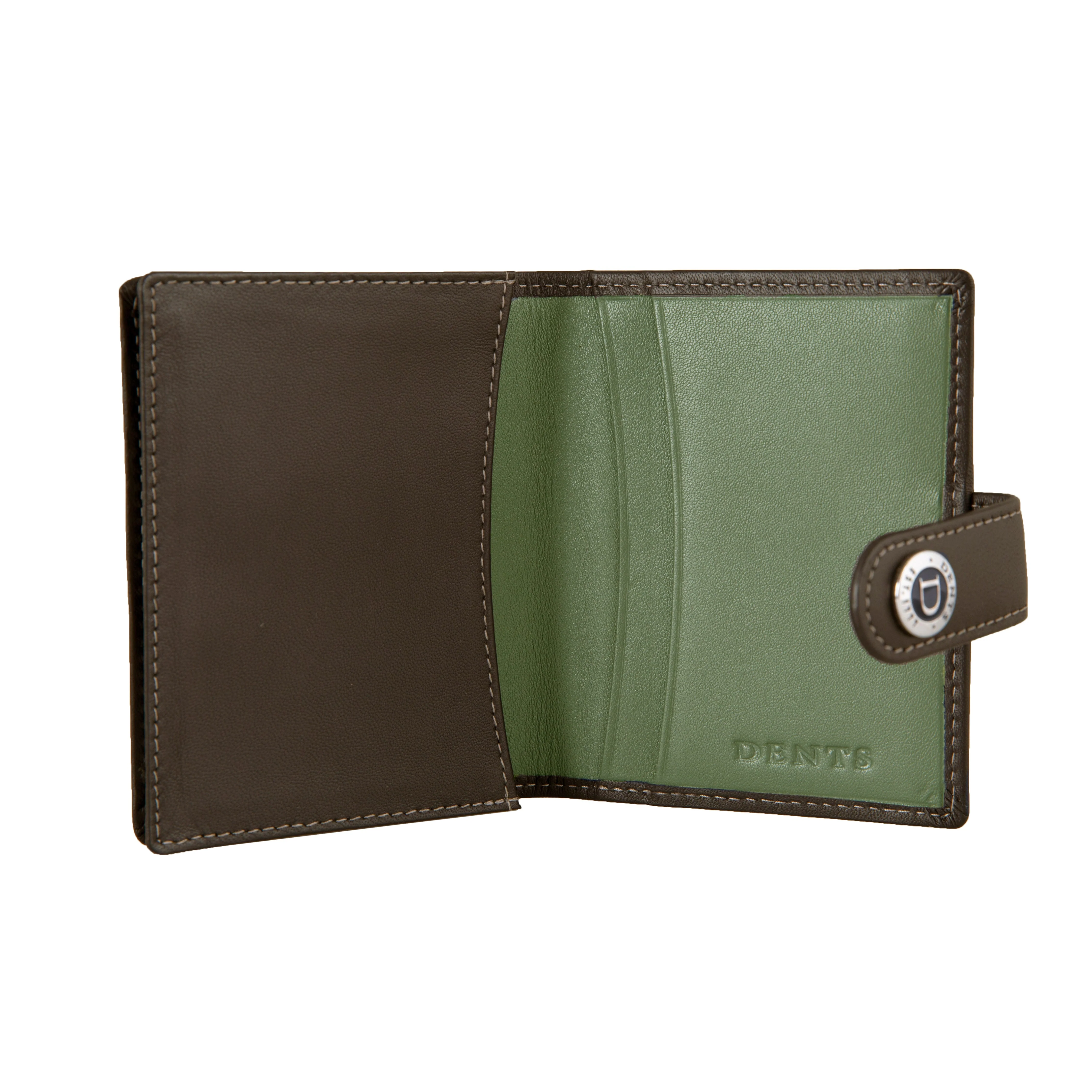 Men's Smooth Nappa Leather Business Card Holder with RFID Blocking and Tab - Image 2