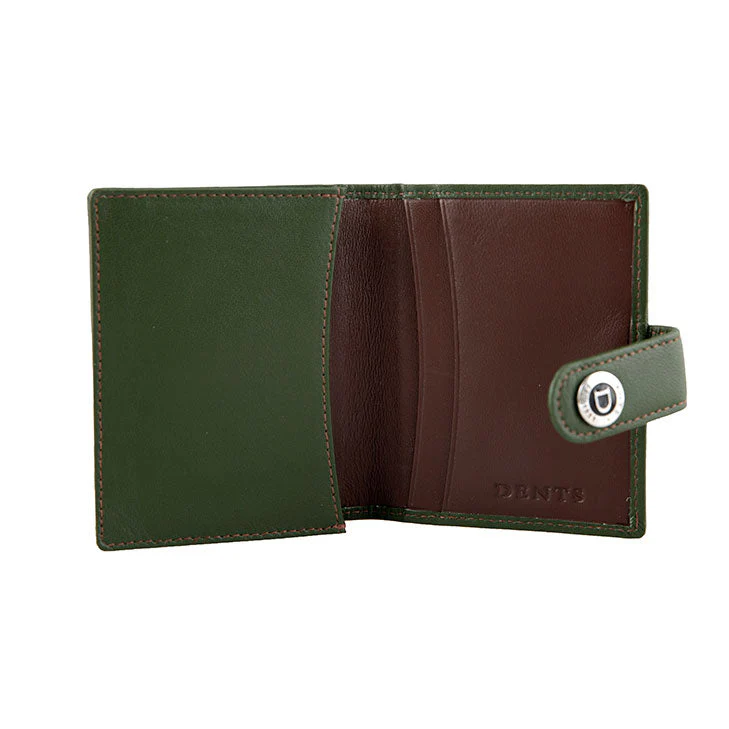 Men's Smooth Nappa Leather Business Card Holder with RFID Blocking and Tab - Image 5