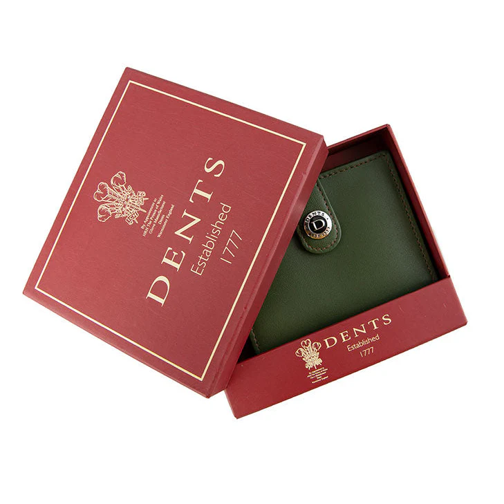 Men's Smooth Nappa Leather Business Card Holder with RFID Blocking and Tab - Image 8