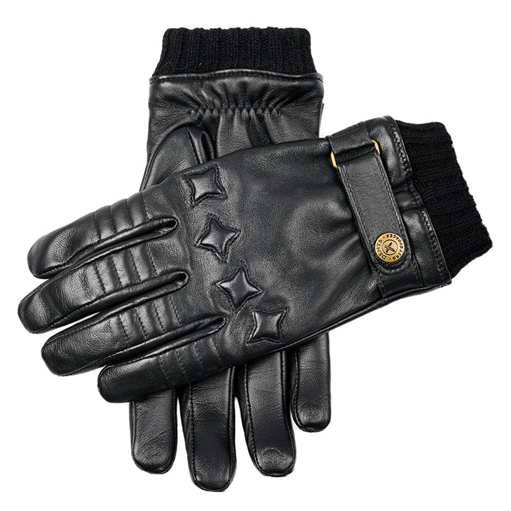 Men's The Suited Racer Touchscreen Cashmere-Lined Leather Driving Gloves