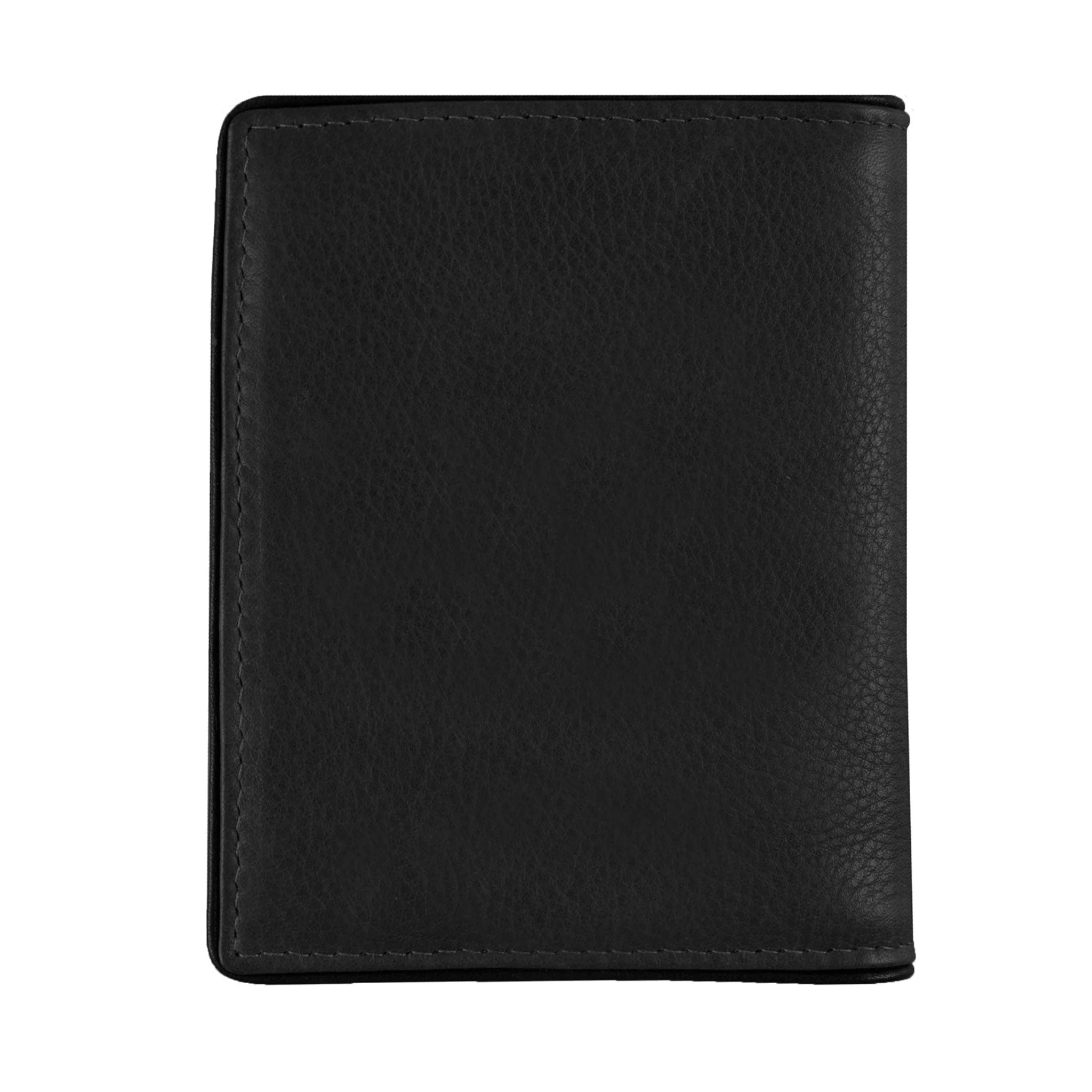 Men's Two-Colour Pebble Grain Leather Business Card Holder with RFID Blocking - Image 3
