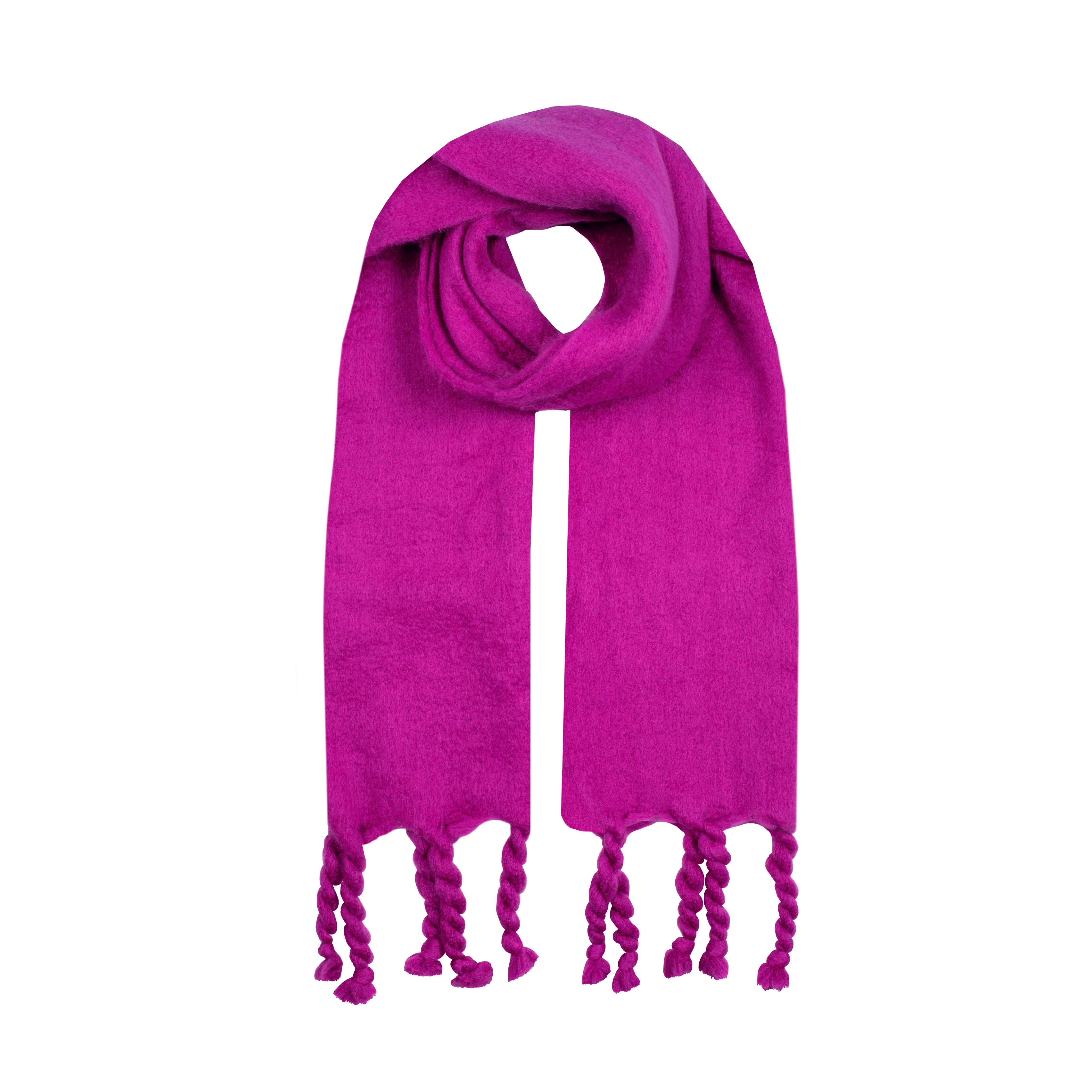 Women’s Blanket Scarf with Braided Tassels - Image 11