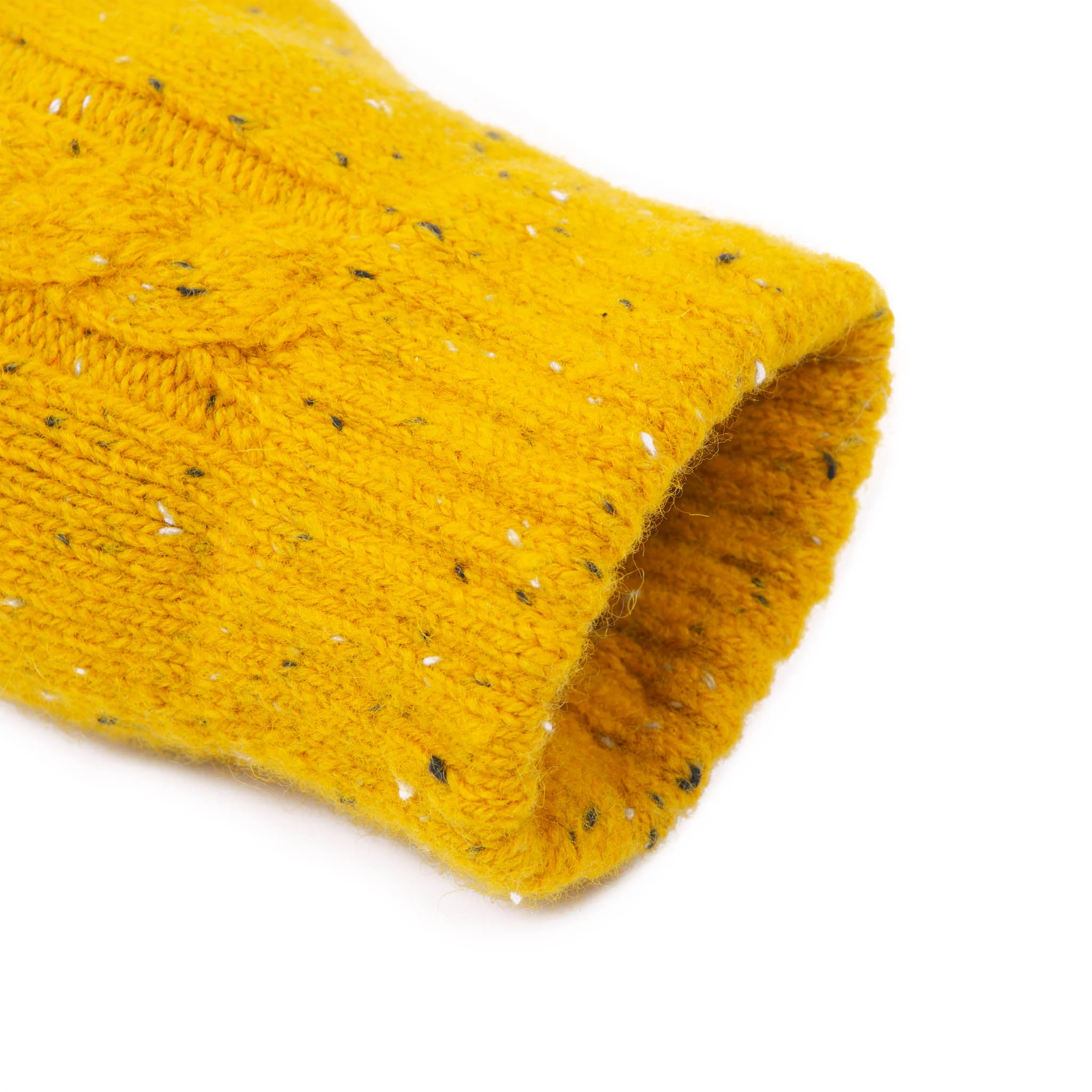 Women’s Cable Knit Gloves with Marl Yarn - Image 9