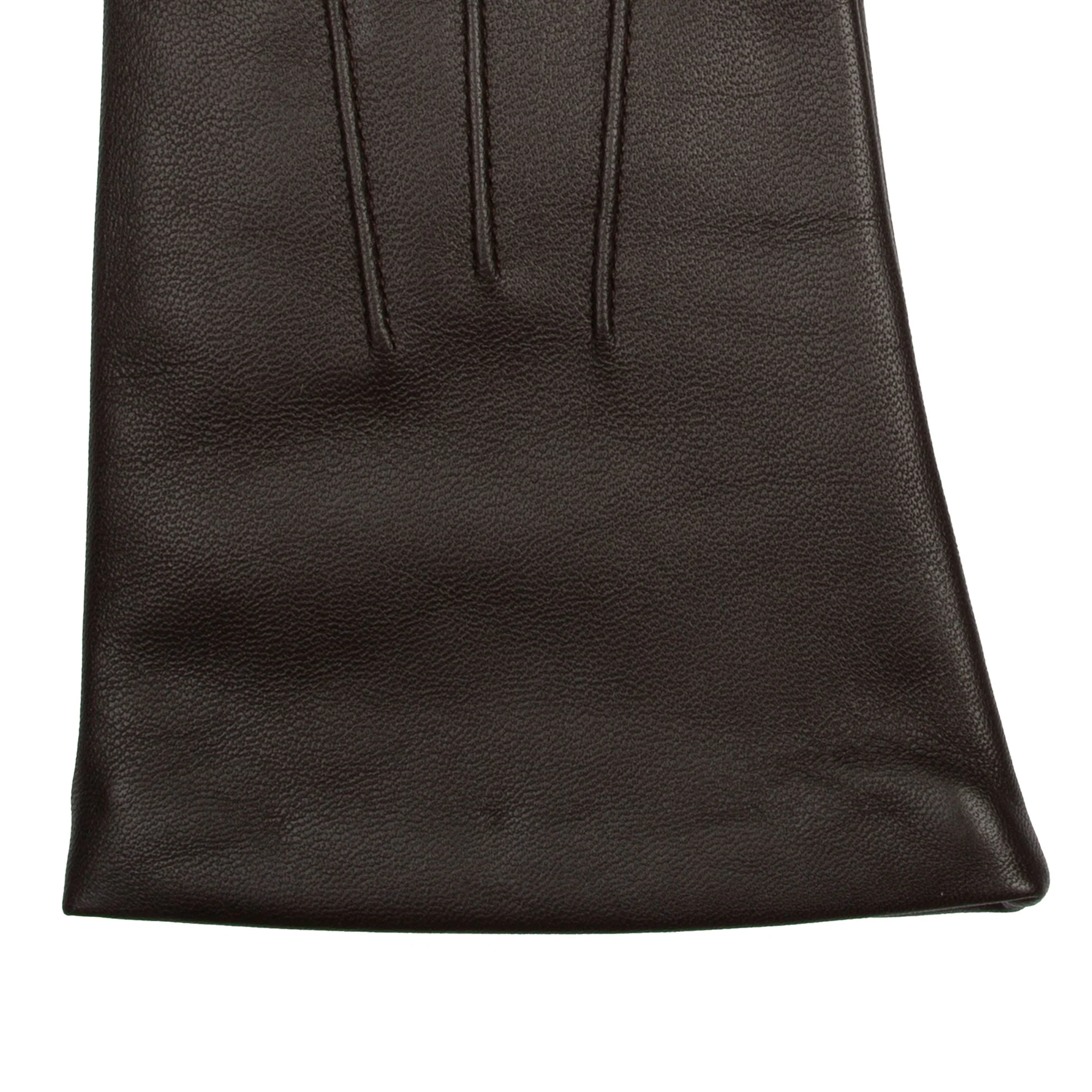 Women’s Touchscreen Three-Point Cashmere-Lined Leather Gloves - Image 31