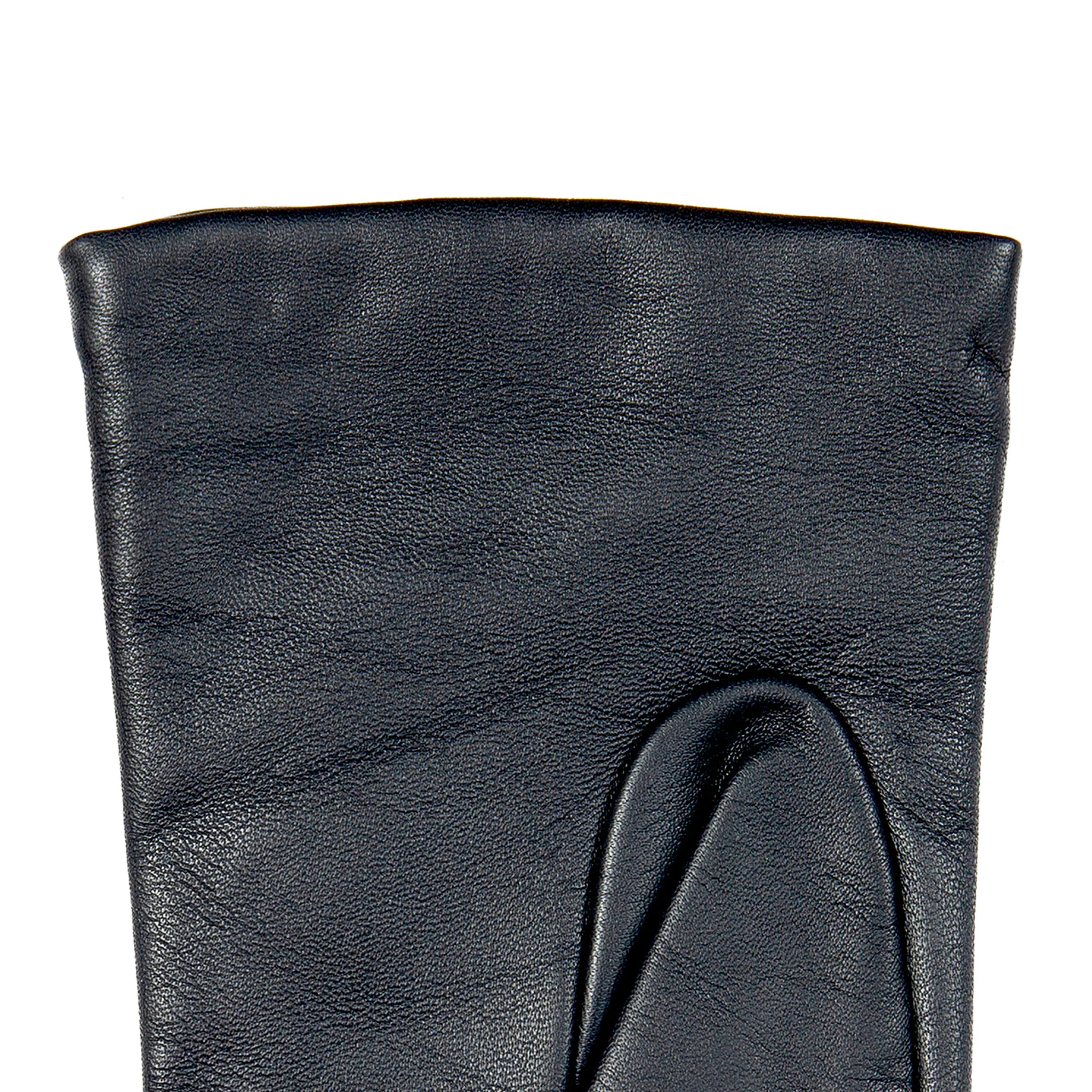 Women’s Touchscreen Three-Point Cashmere-Lined Leather Gloves - Image 55