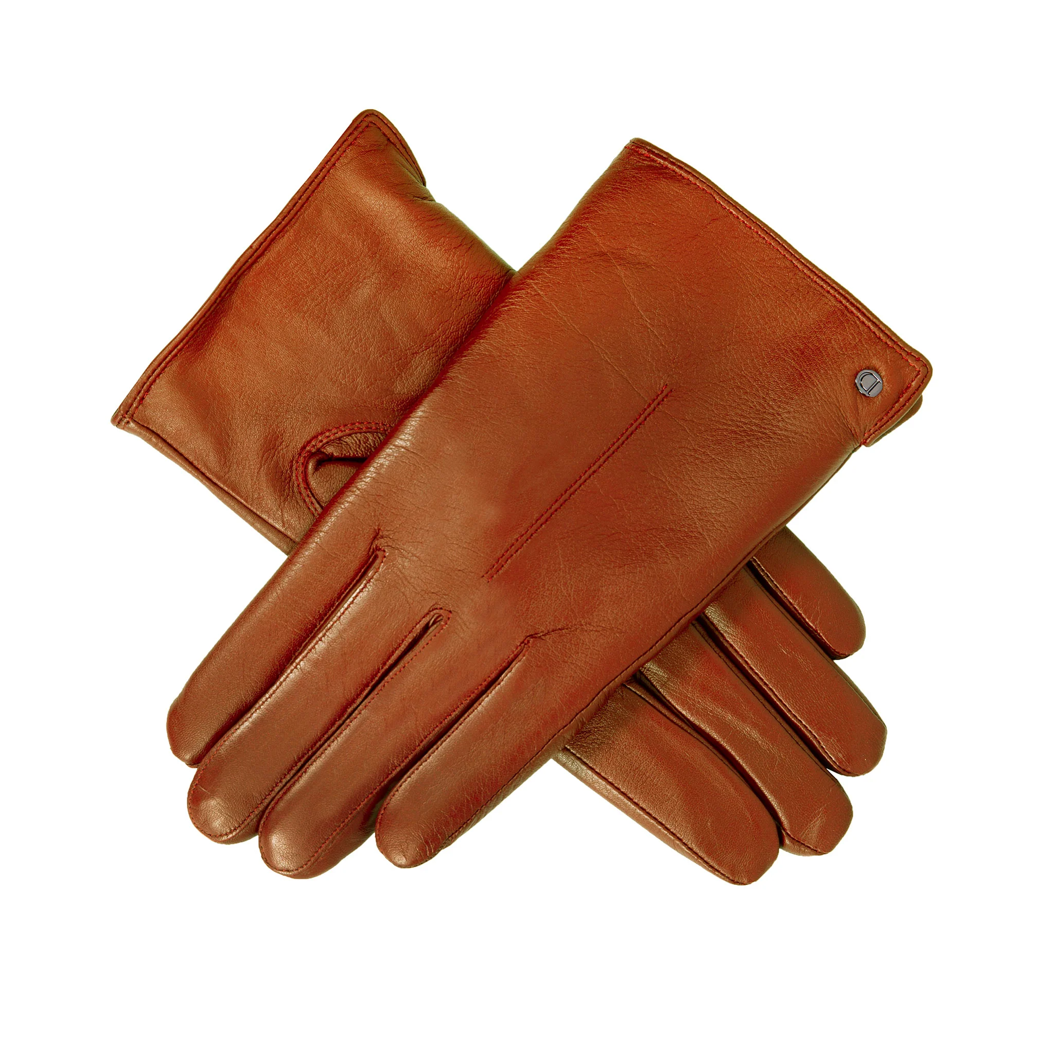 Women’s Touchscreen Single-Point Faux Fur-Lined Leather Gloves - Image 37