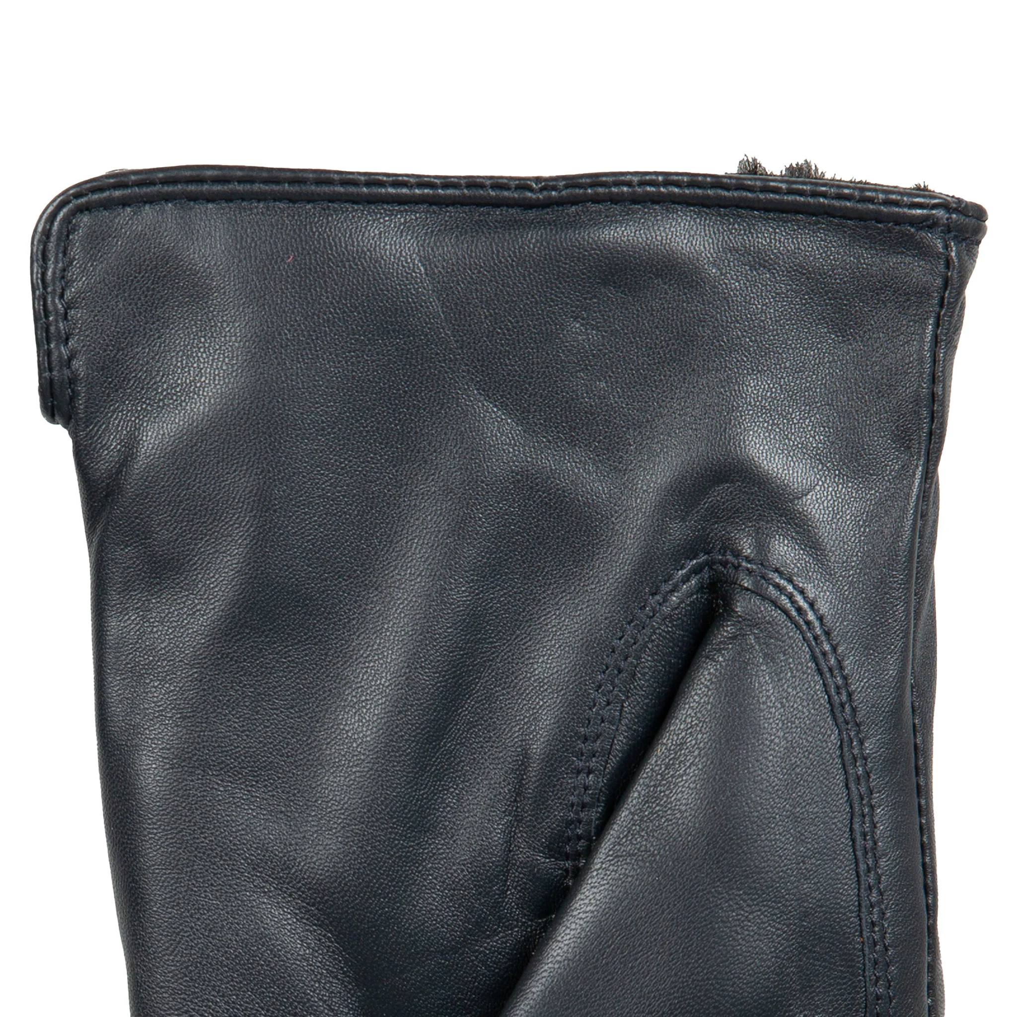 Women’s Touchscreen Single-Point Faux Fur-Lined Leather Gloves - Image 53