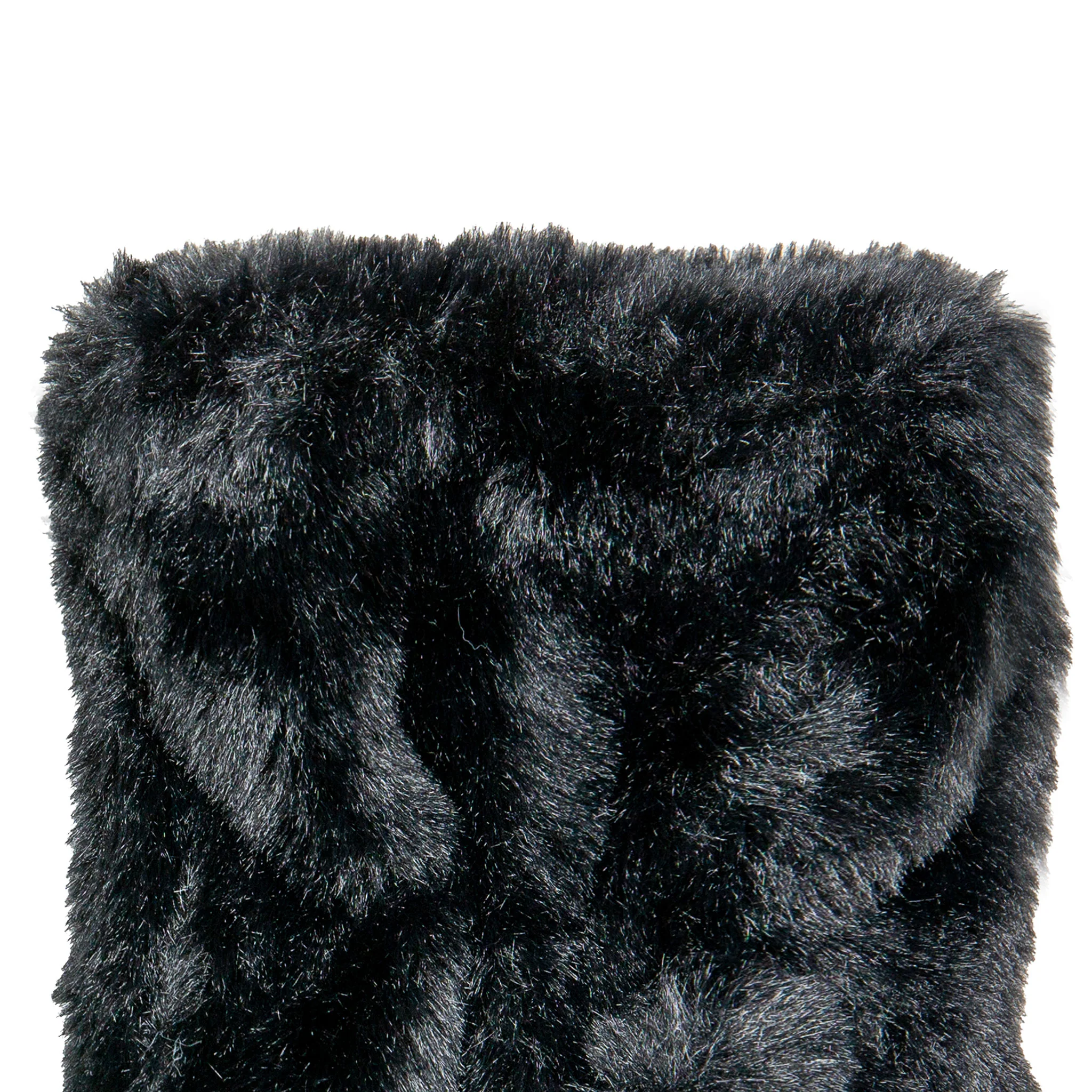 Women’s Fingerless Faux Fur Mittens - Image 35
