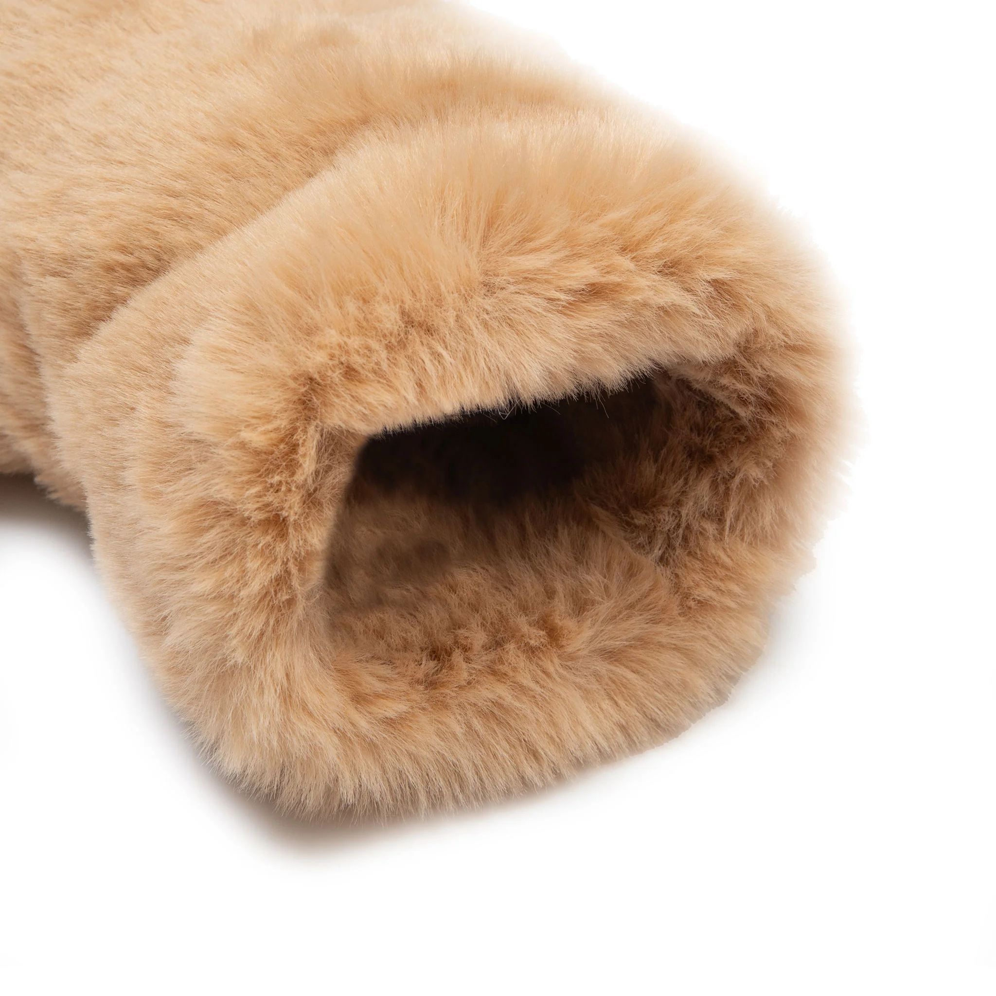 Women’s Fingerless Faux Fur Mittens - Image 8