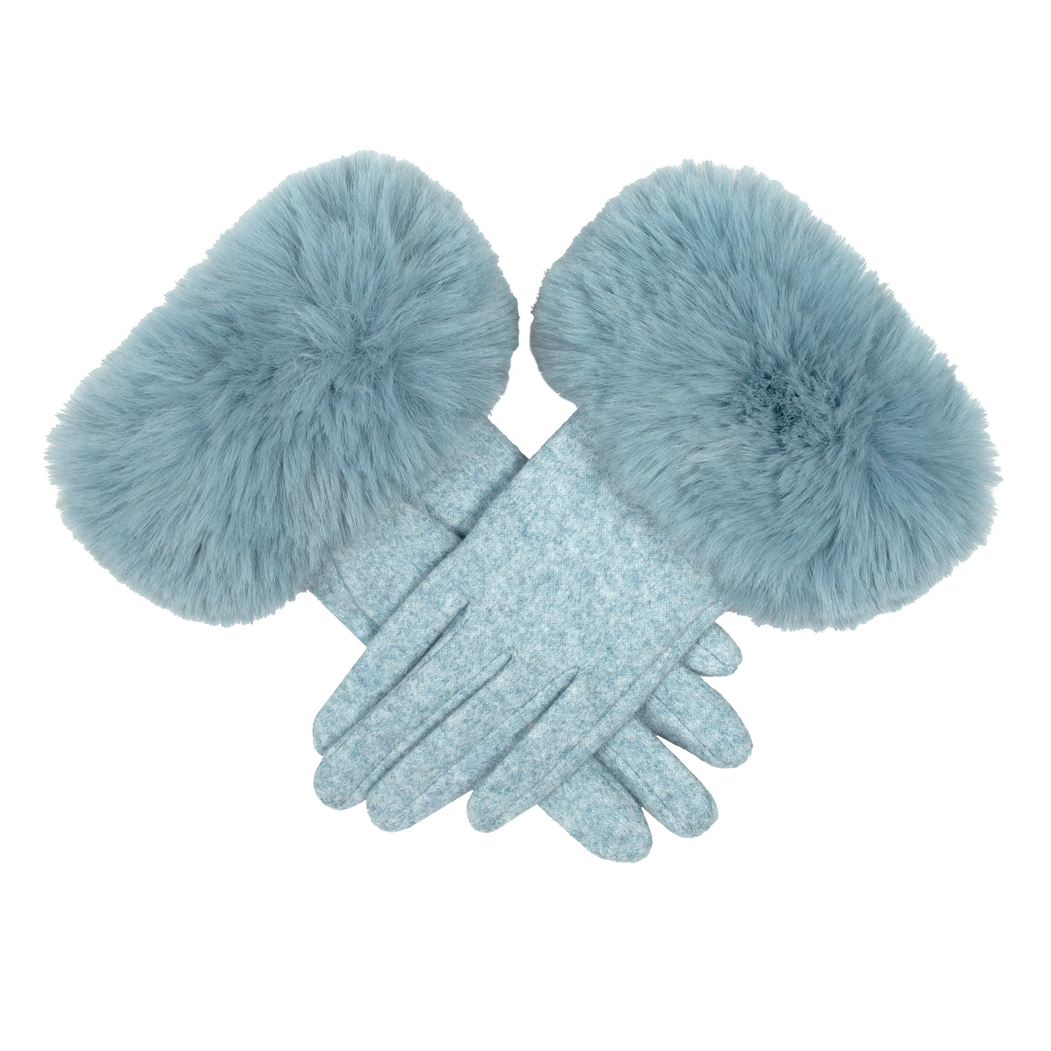 Women’s Gloves with Faux Fur Cuffs - Image 34