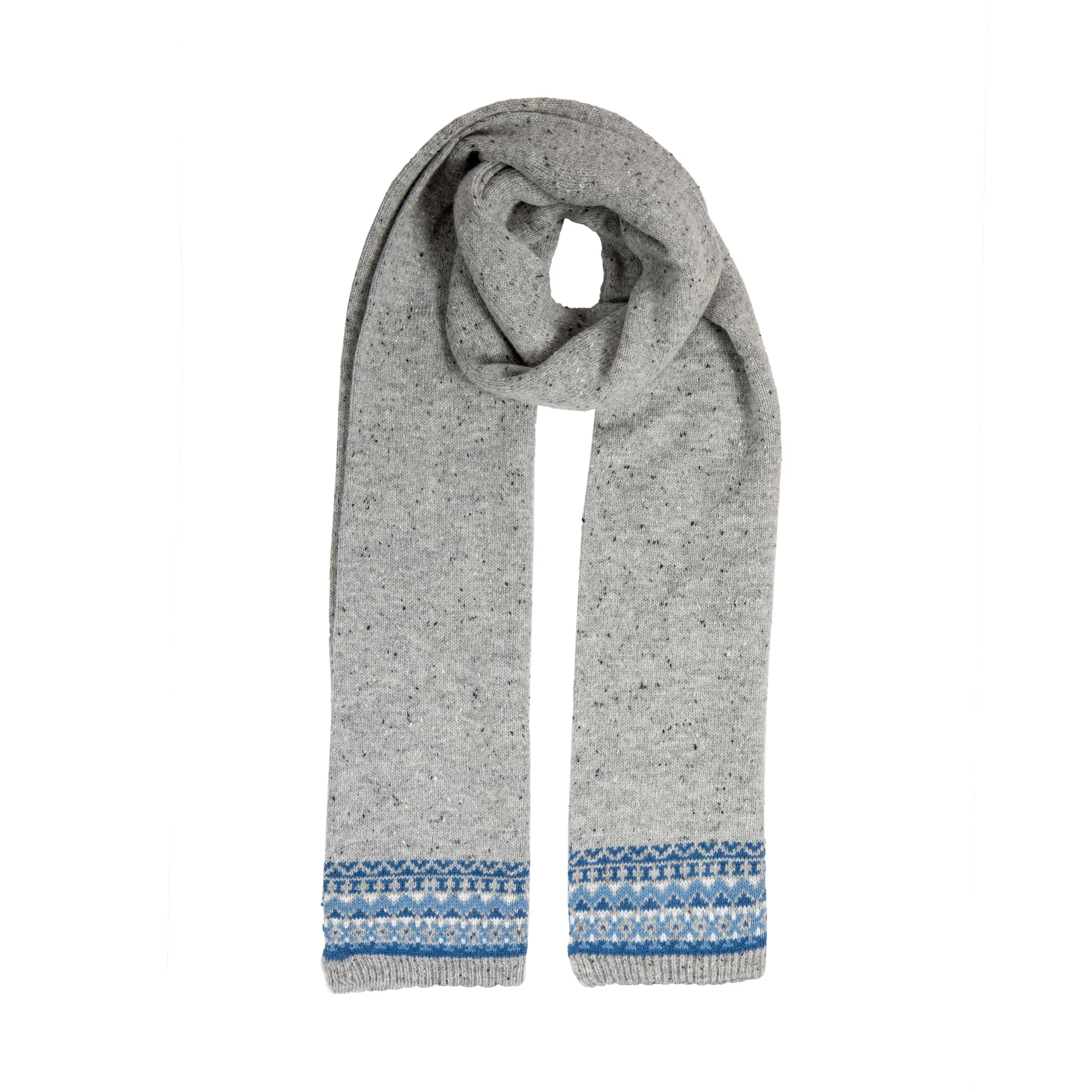 Women’s Jacquard Fair Isle Knitted Scarf - Image 2