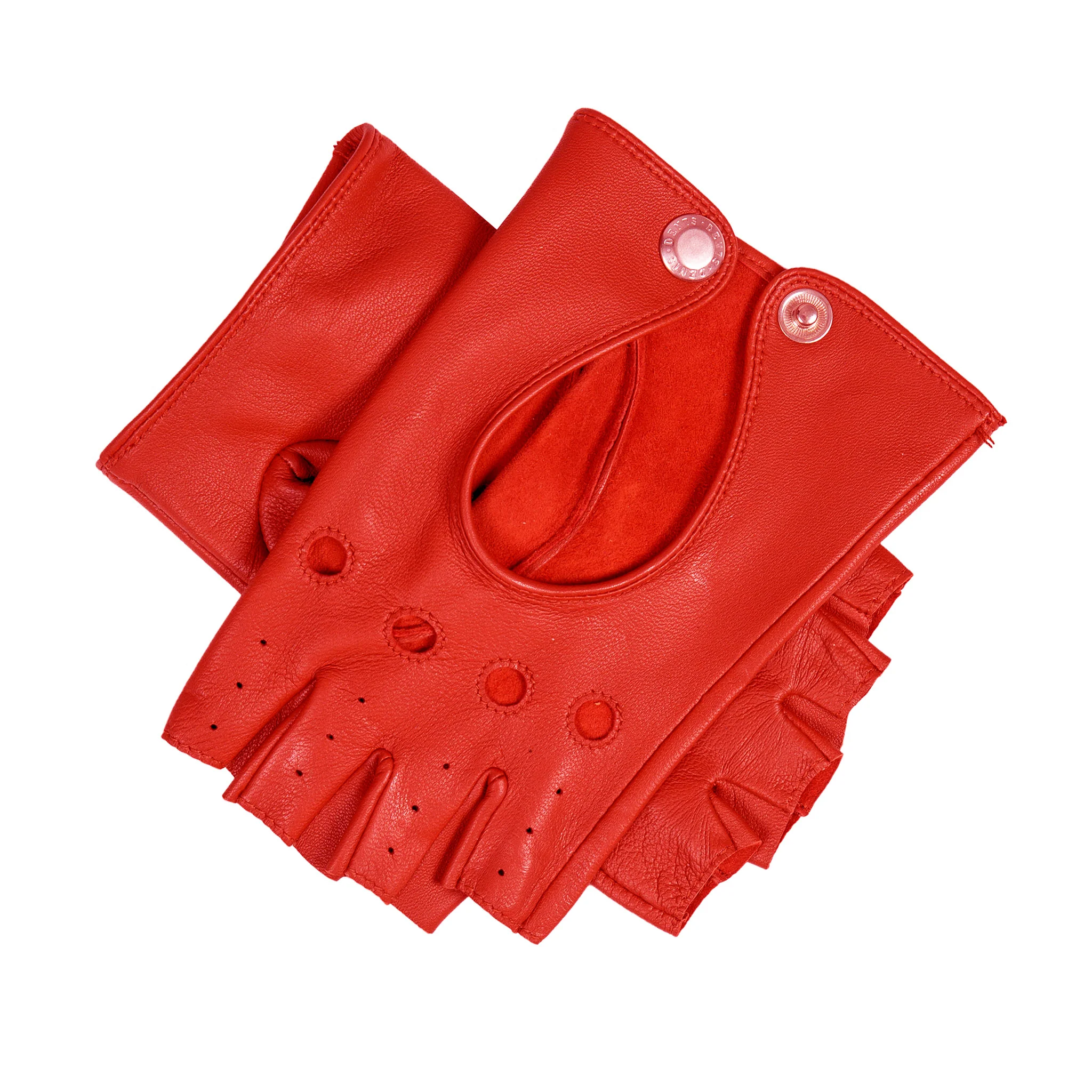 Women’s Fingerless Leather Driving Gloves - Image 13