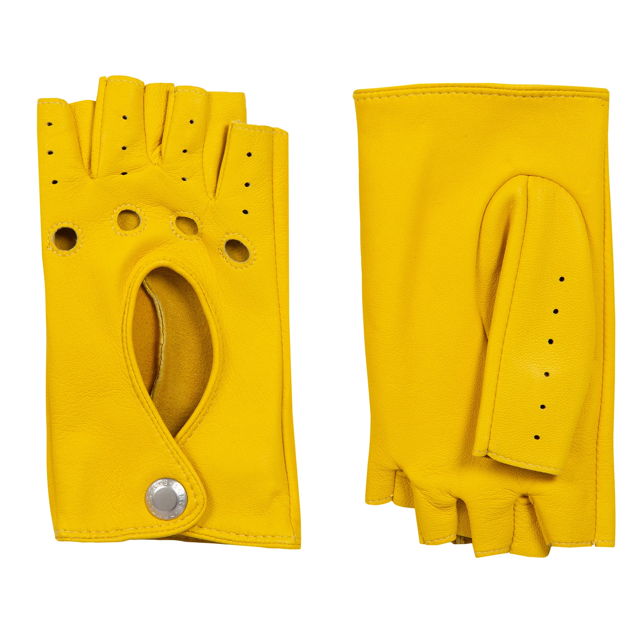 Women’s Fingerless Leather Driving Gloves - Image 61