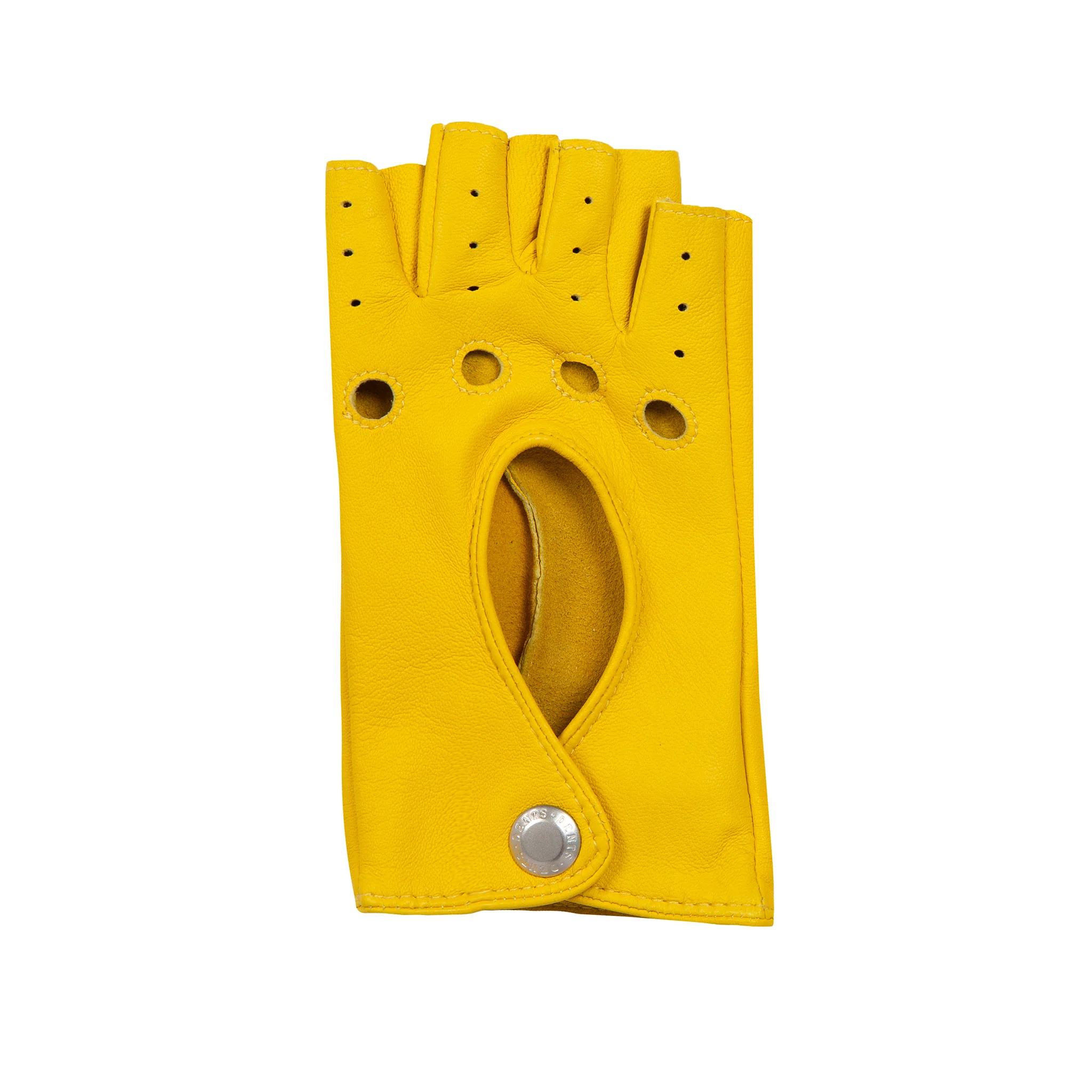 Women’s Fingerless Leather Driving Gloves - Image 64