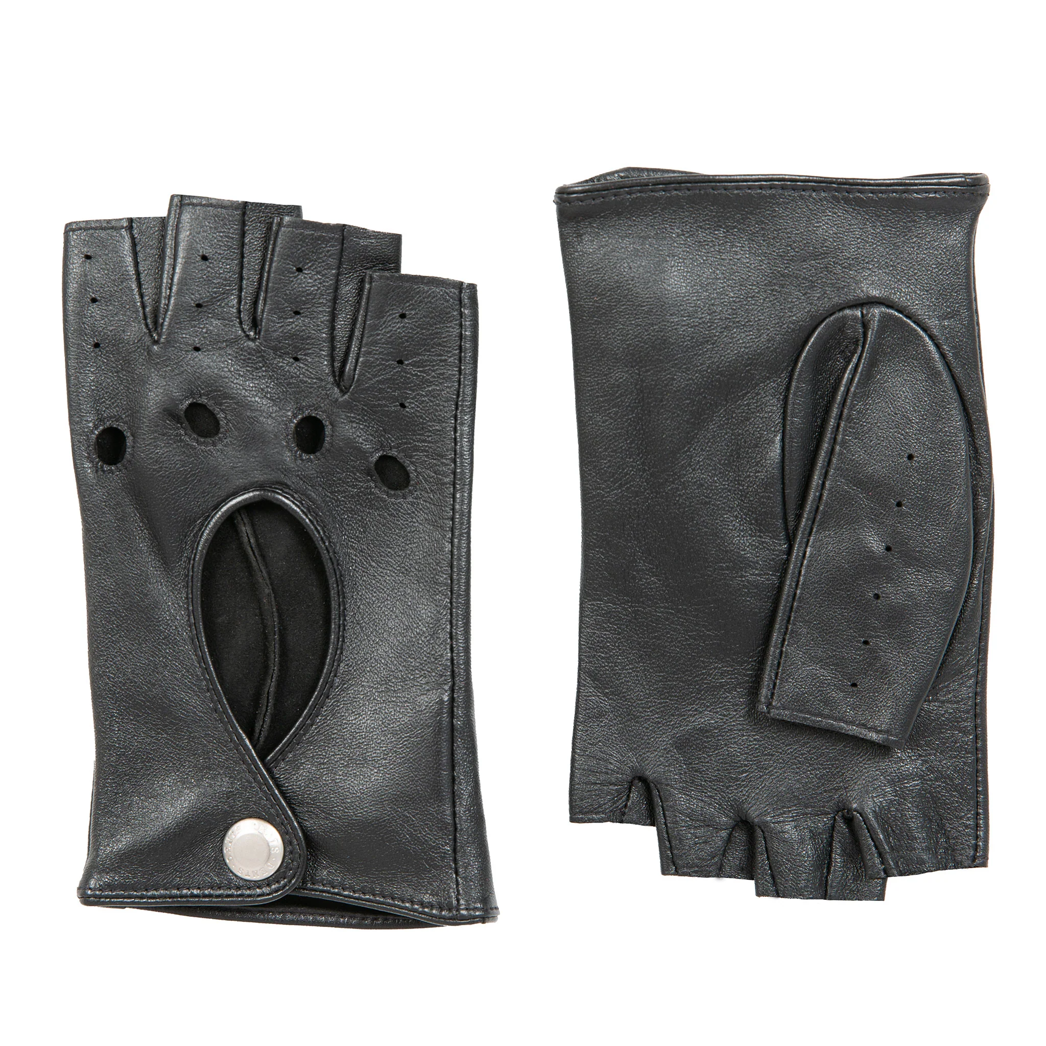 Women’s Fingerless Leather Driving Gloves - Image 96