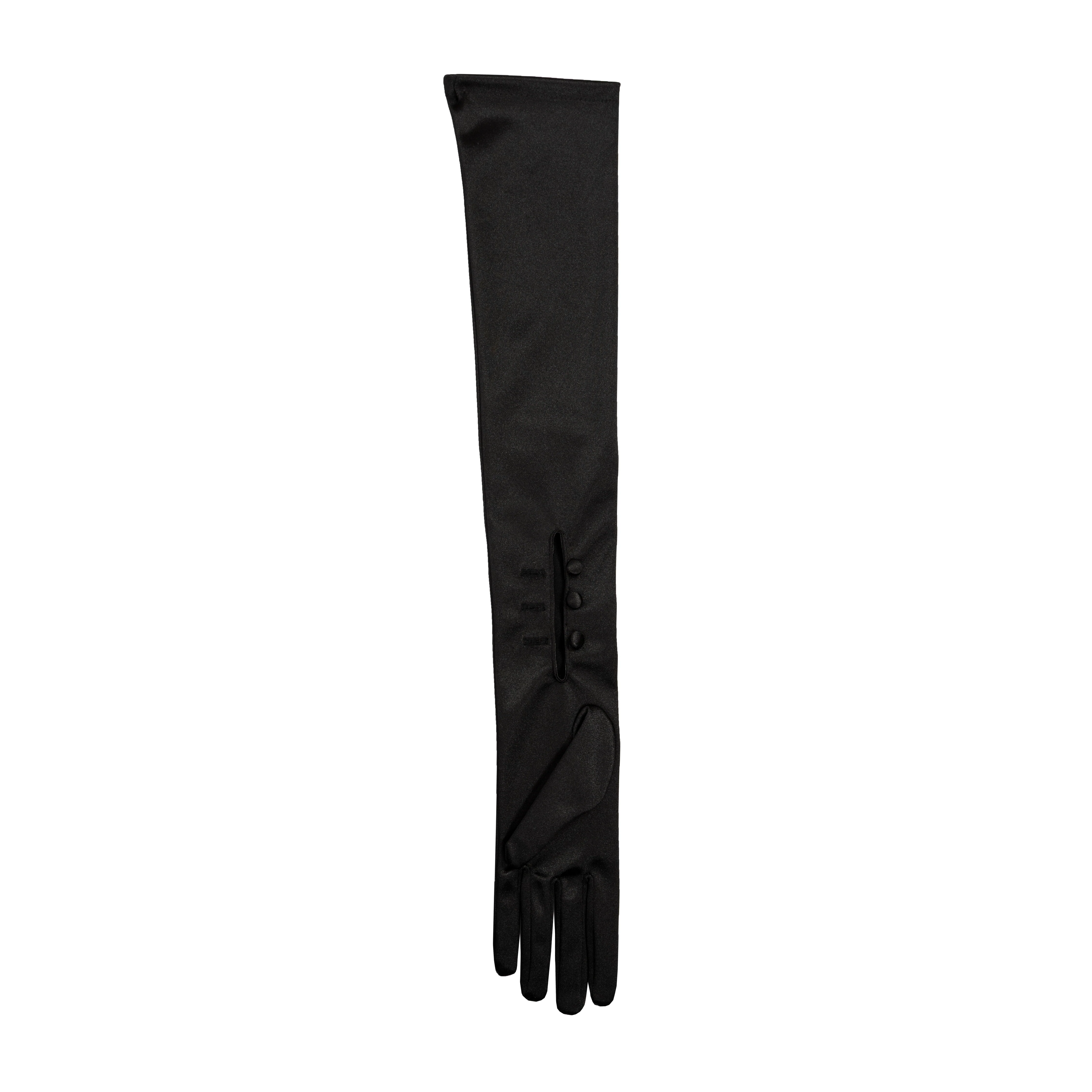 Women’s Long Opera Satin Gloves with Buttons - Image 40