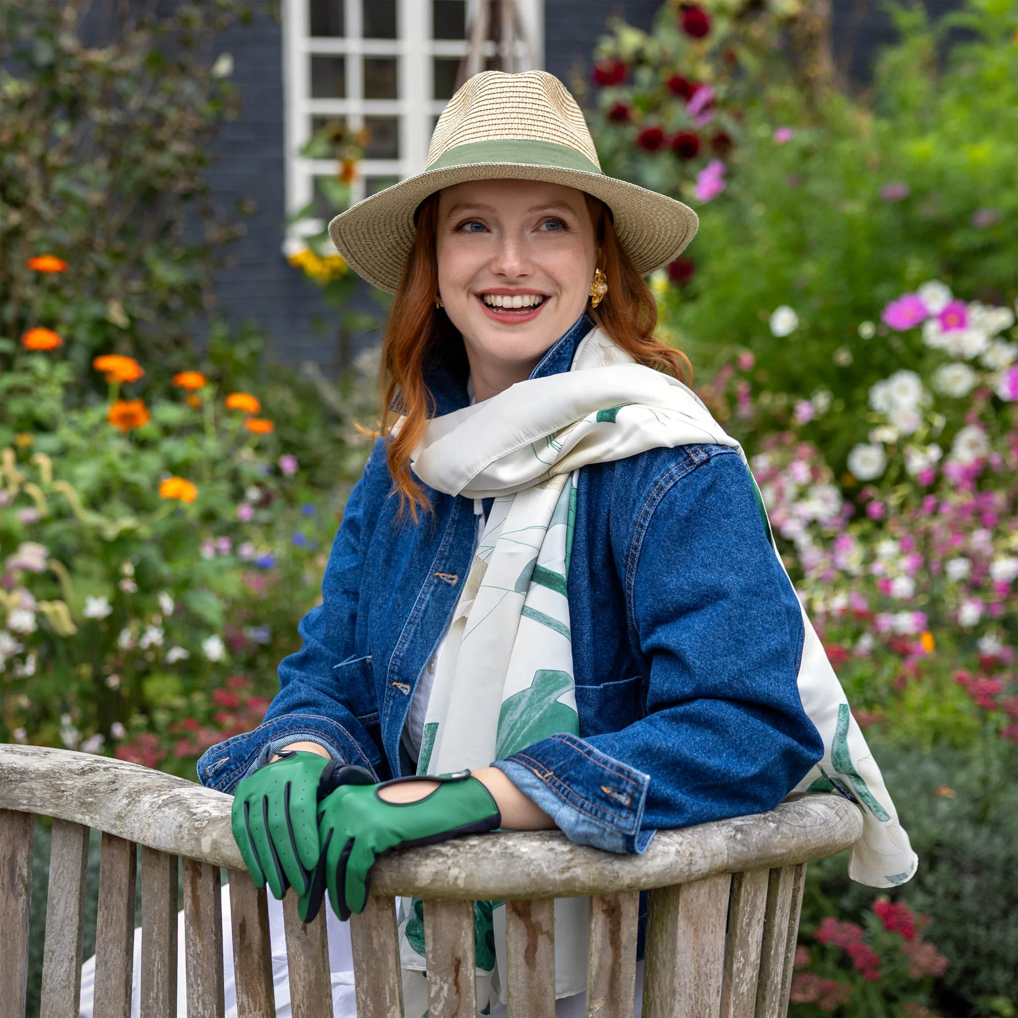 Women’s Nature-Inspired Silk-Like Lightweight Scarf - Image 2
